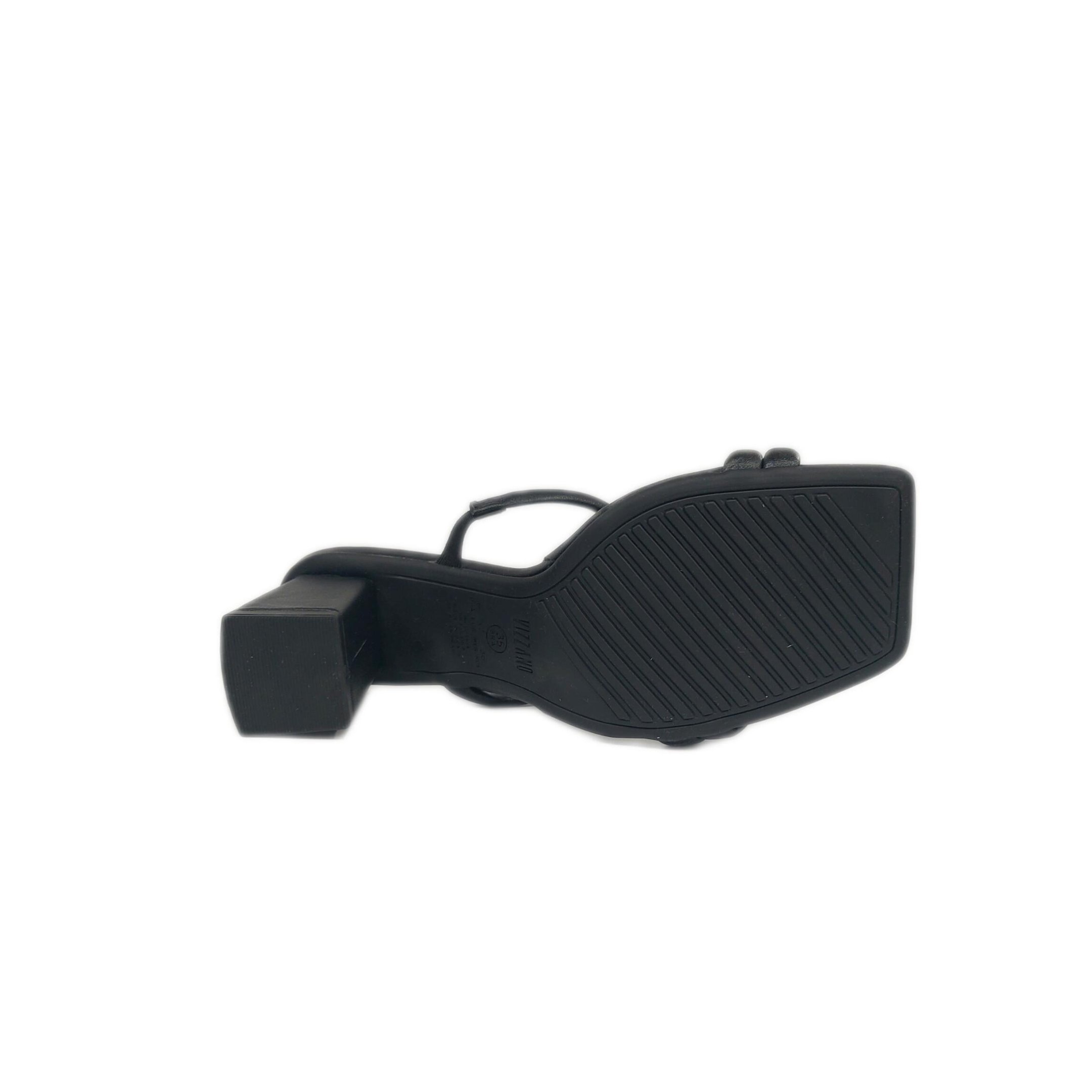 Vizzano Tamanco Feminino Salto Bloco 8 cm Ref. 6455.108 Preto 4