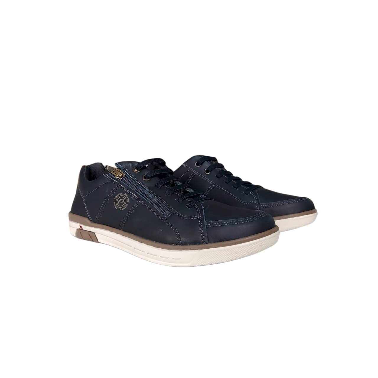 Pegada Sapatenis Masculino Em Couro Ref. 119313 Azul 5