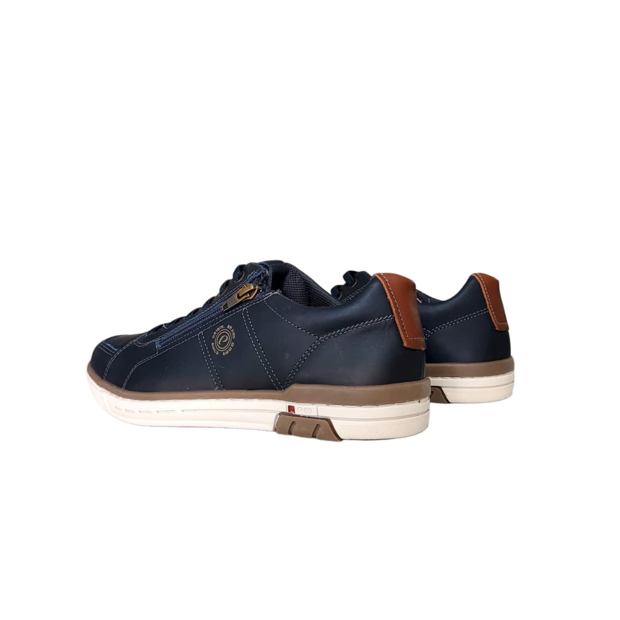 Pegada Sapatenis Masculino Em Couro Ref. 119313 Azul 6