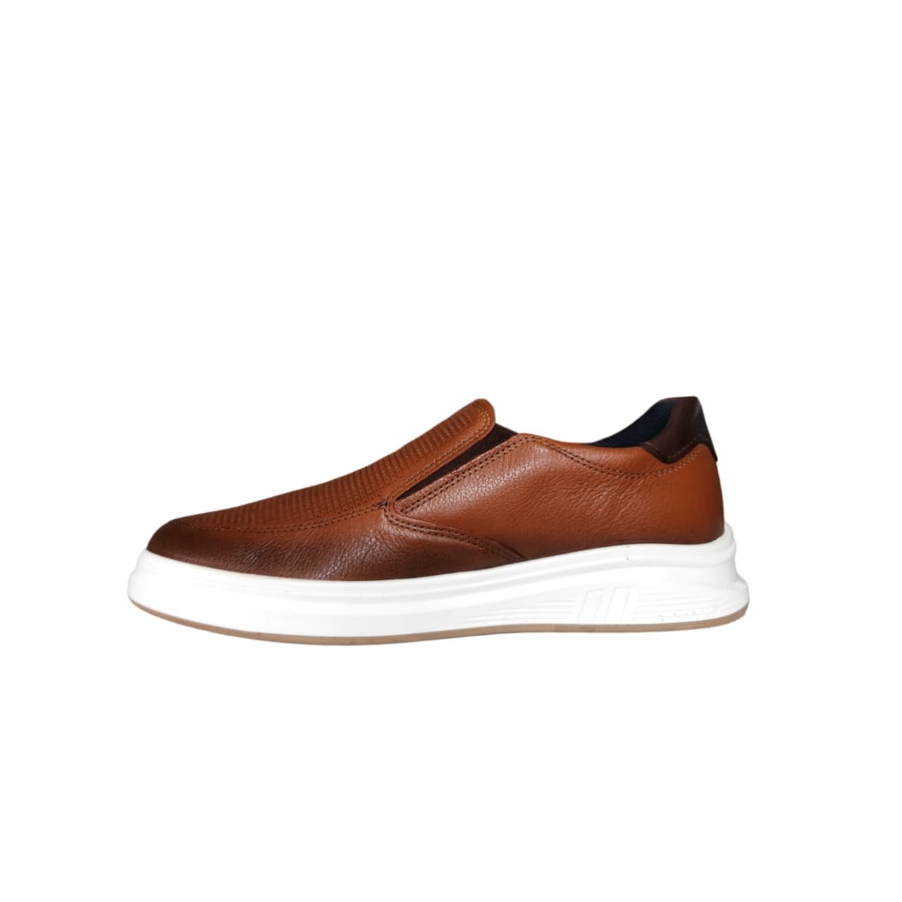 Pegada Sapatenis Slip On Masculino em Couro Ref. 112303 Marrom 4
