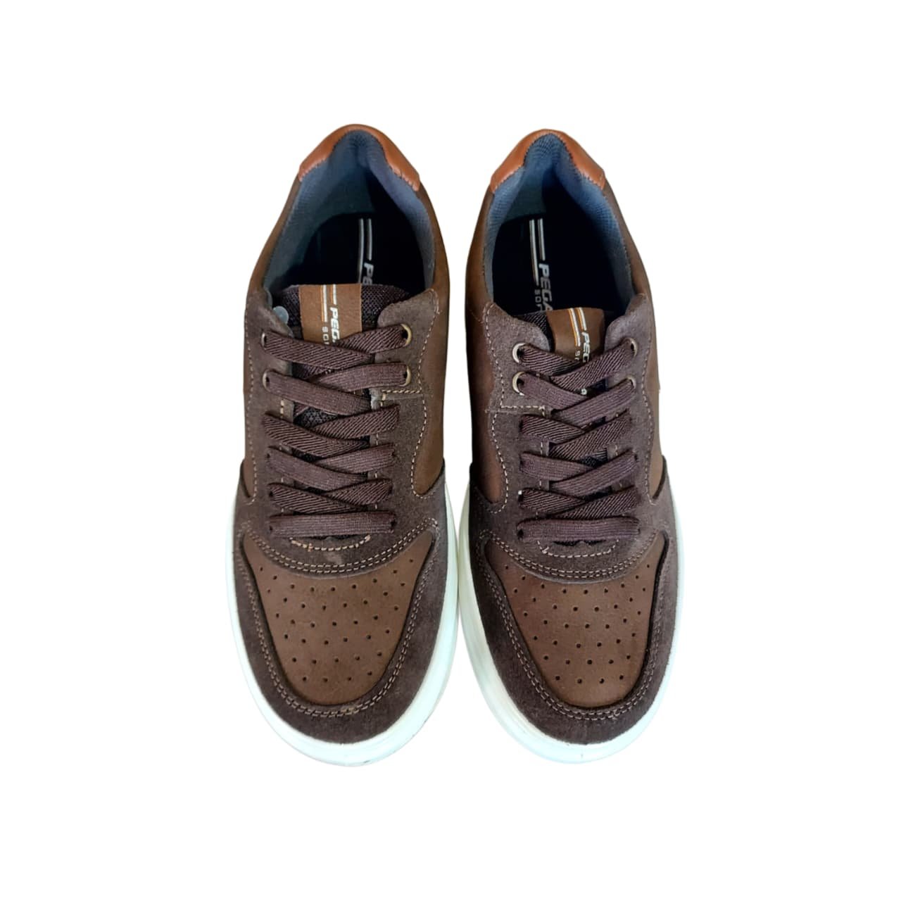 Pegada Sapatenis Masculino em Couro Ref. 112304 Chocolate 8