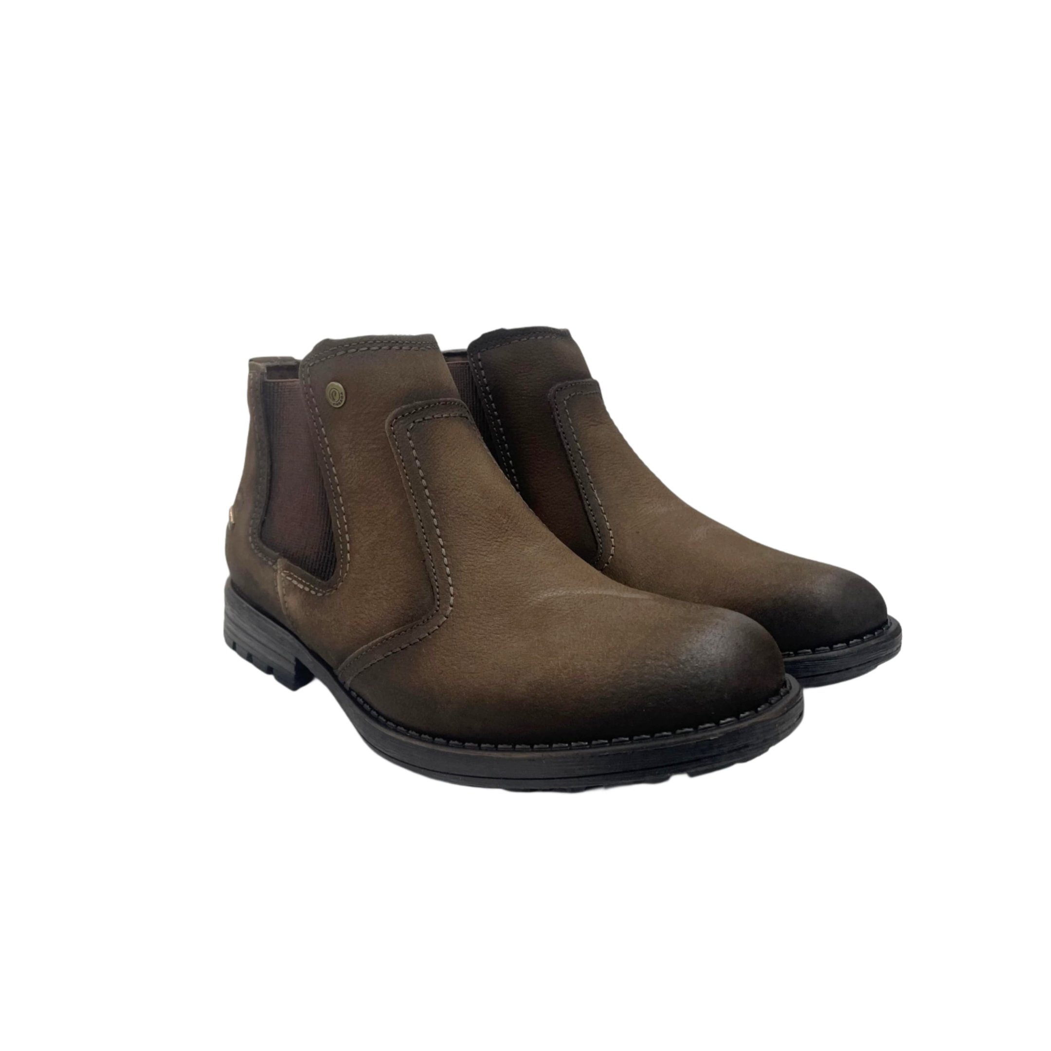 Pegada Botina Casual Masculina em Couro Ref. 180788 Chocolate 4