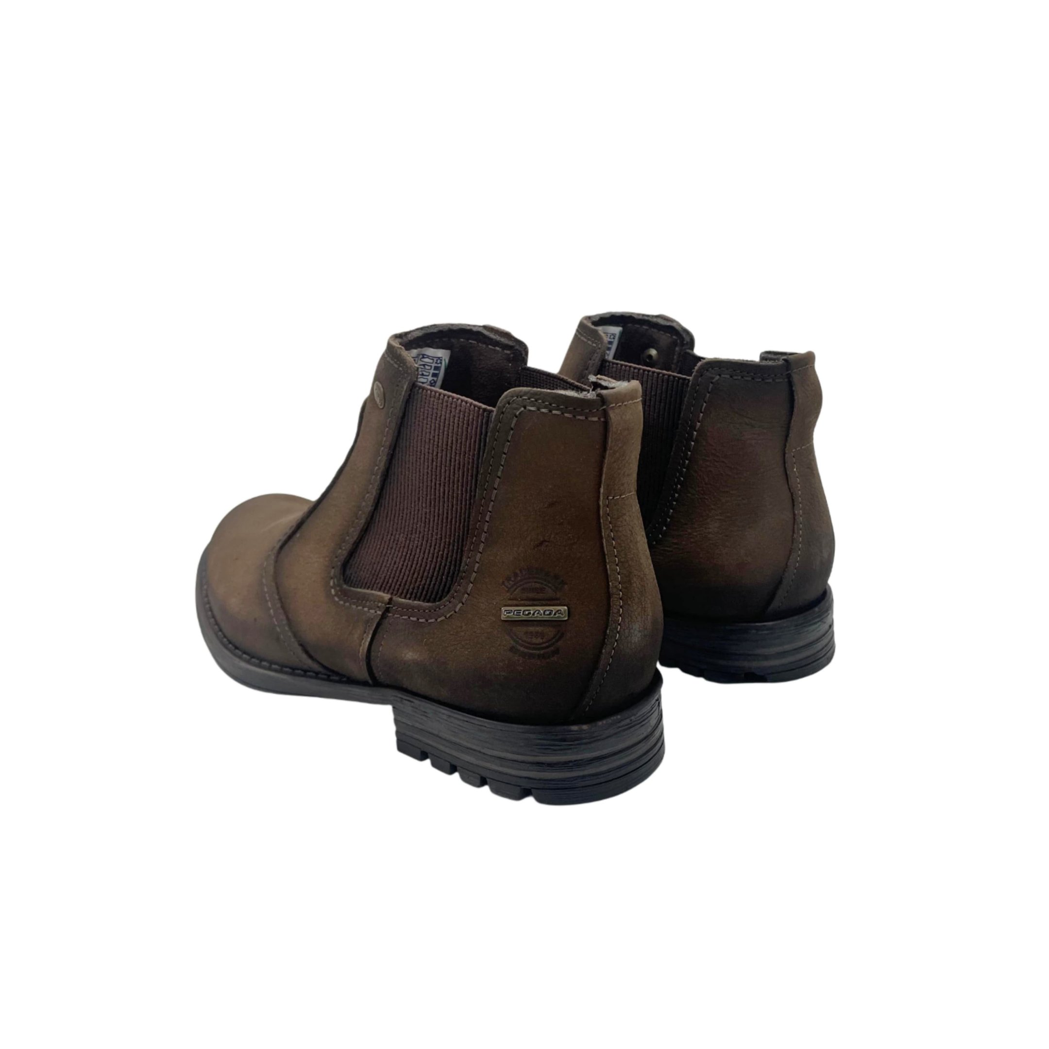 Pegada Botina Casual Masculina em Couro Ref. 180788 Chocolate 5