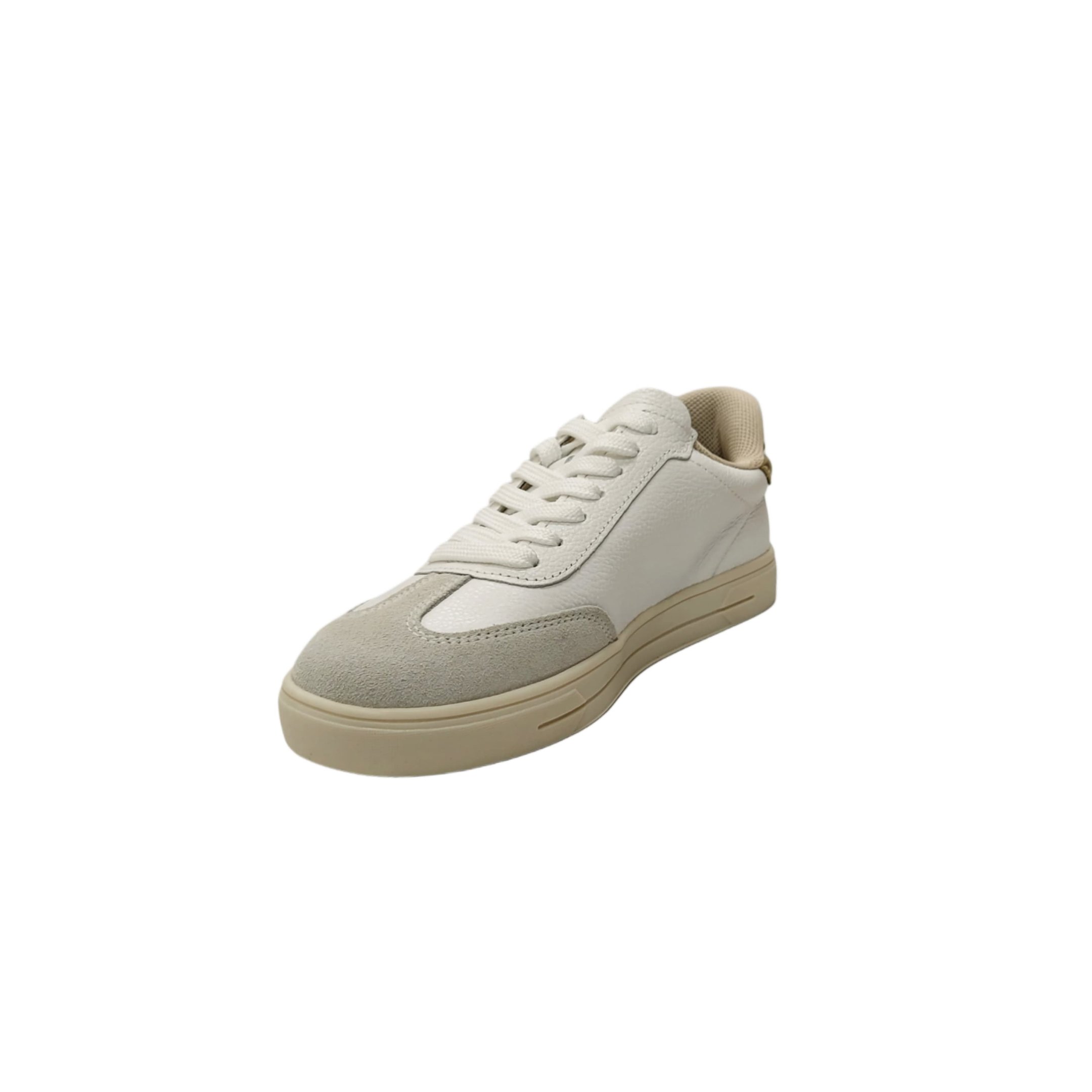 Pegada Tenis Casual Feminino Street em Couro Ref. 211154 Branco/Ouro 2