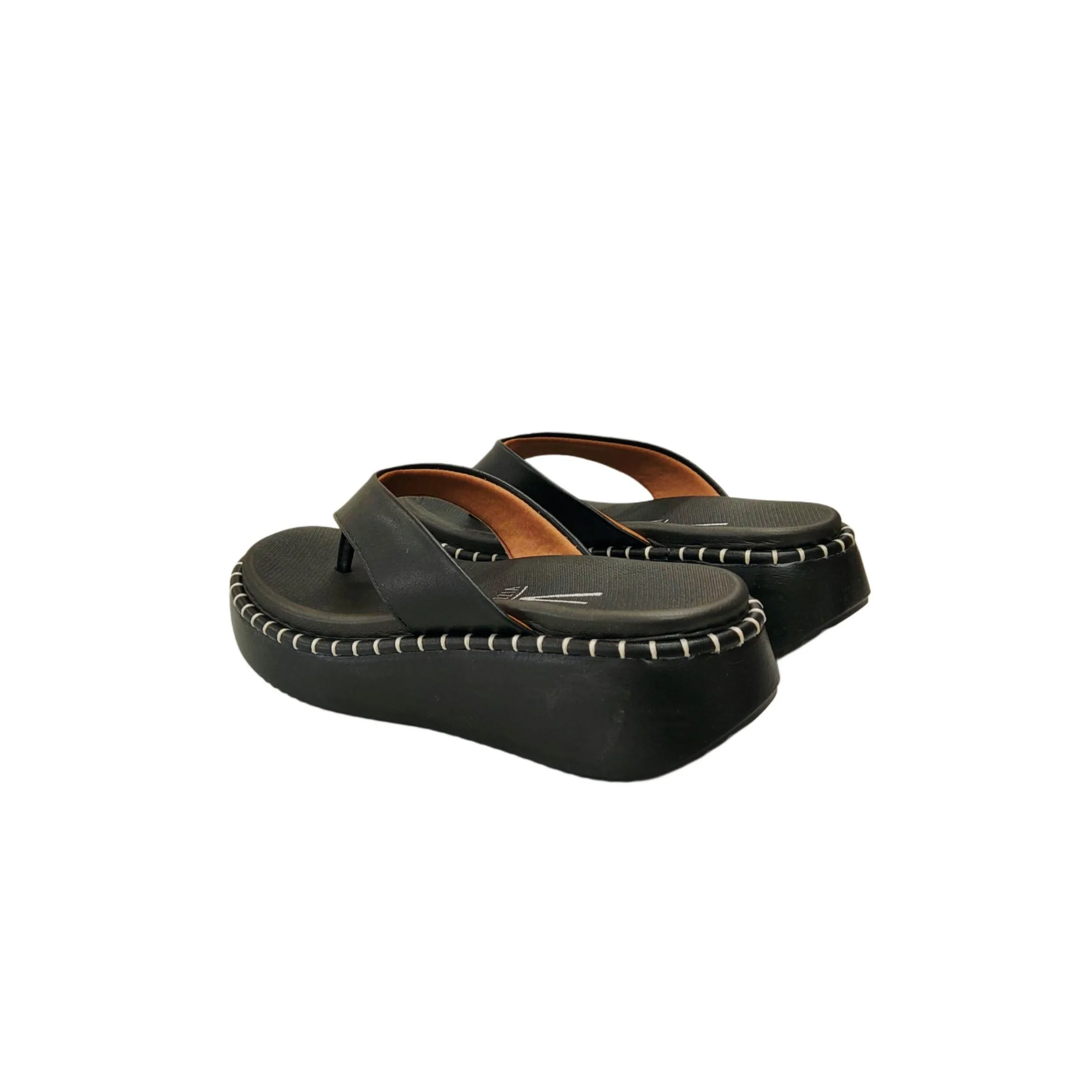 Vizzano Chinelo de Dedo Plataforma Feminino Ref. 6519.104 Preto 6