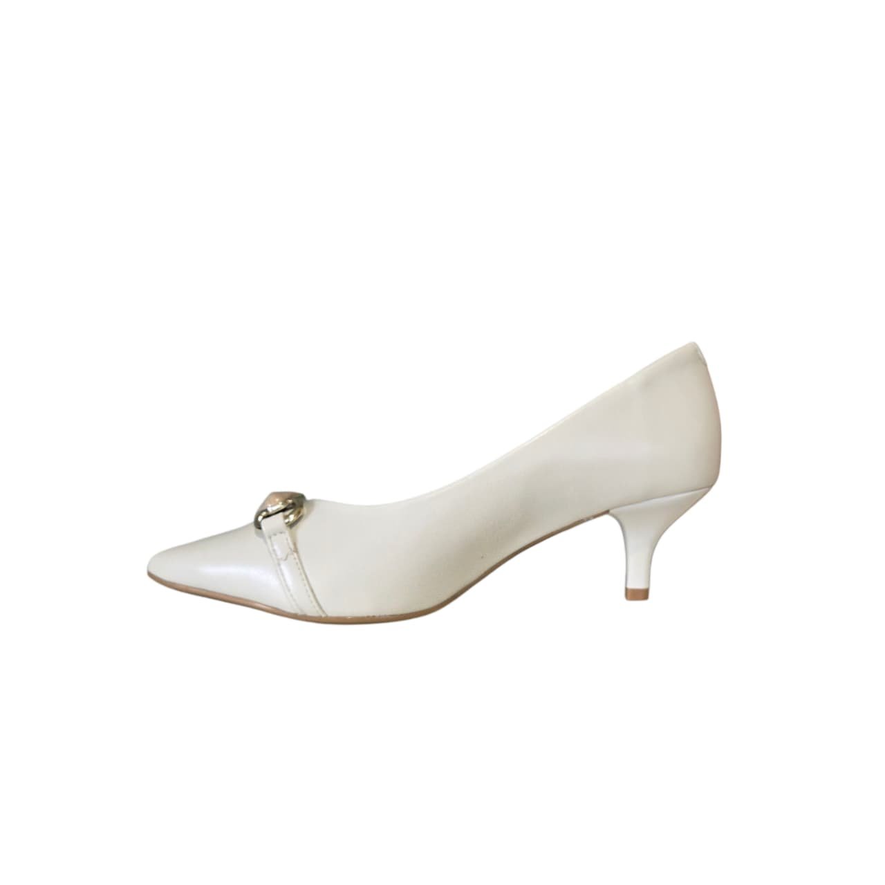 Vizzano Sapato Scarpin Classico Salto 5 Cm Ref. 1122.898 Branco Off 3
