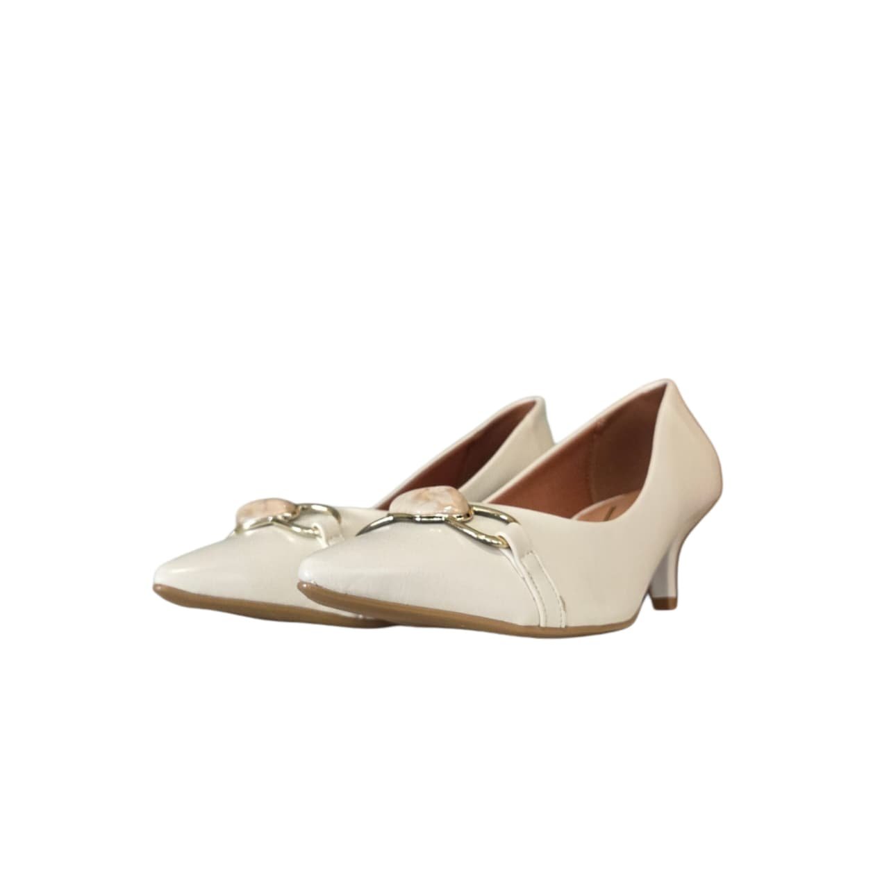 Vizzano Sapato Scarpin Classico Salto 5 Cm Ref. 1122.898 Branco Off 7