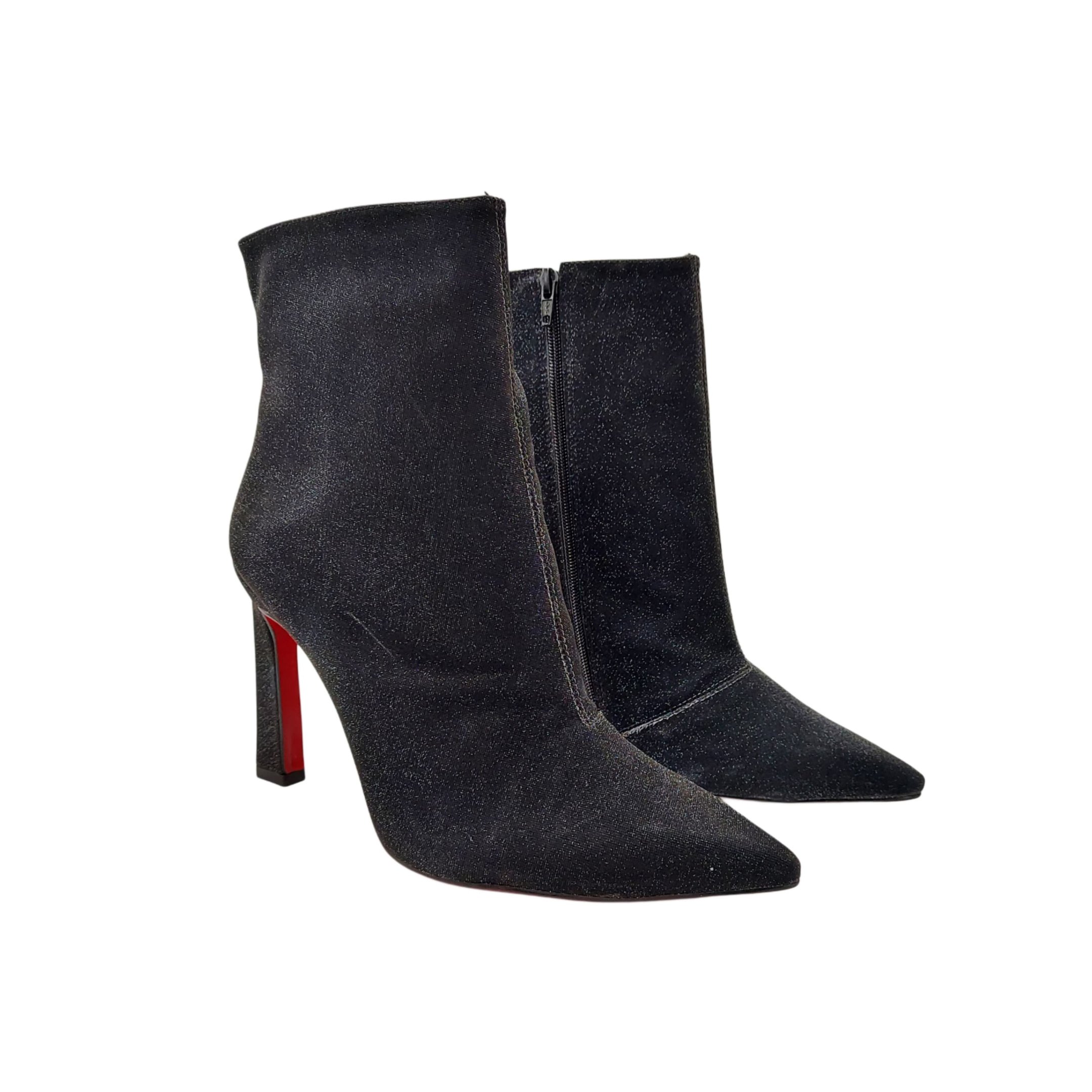 Varietta Bota Social Cano Curto Salto 12 Cm Ref. 1871975 Moon Preto 4