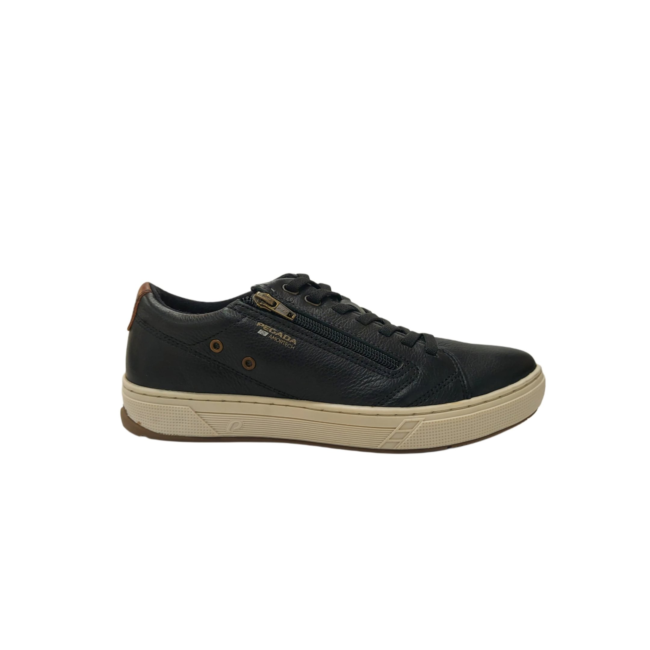 Pegada Sapatenis Masculino em Couro com Ziper Ref. 118912