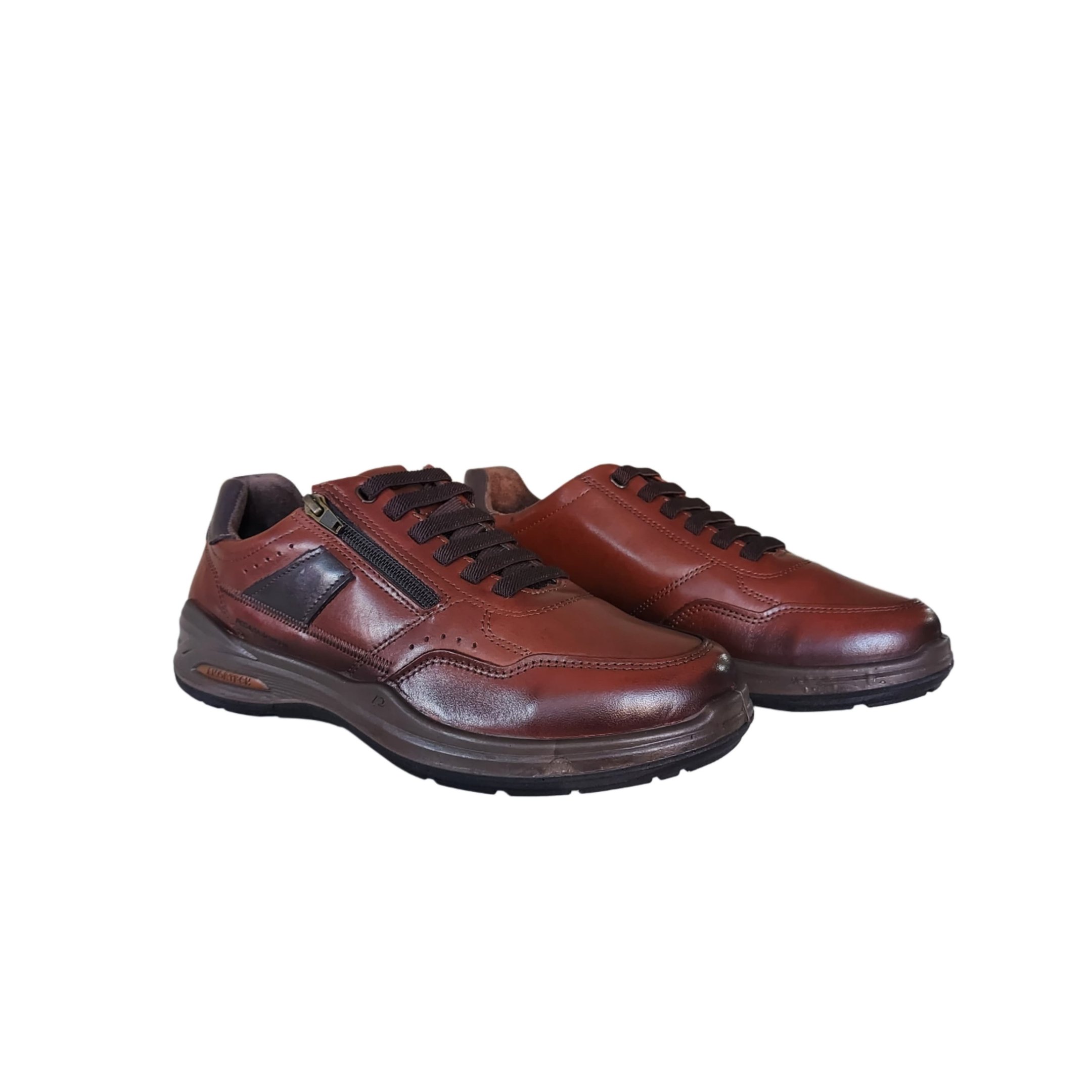 Pegada Sapatenis Masculino Em Couro Ref. 110507 Pinhão 5