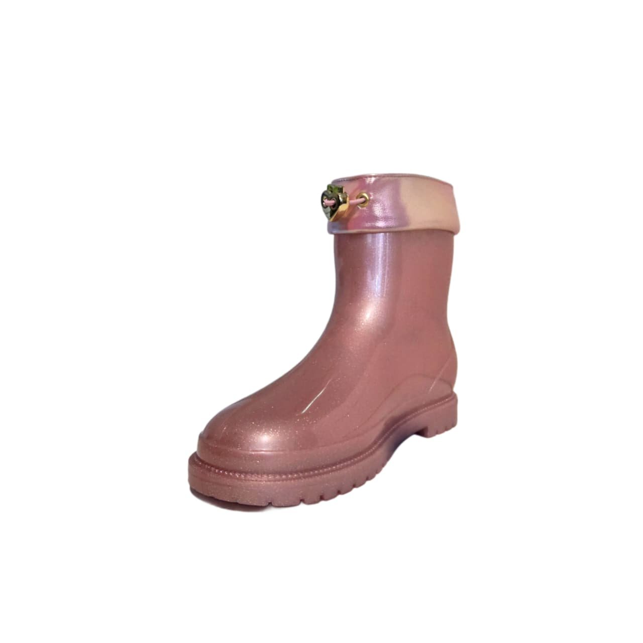 Molekinha Bota De Chuva Galocha Infantil Ref. 2187.302 Rosa Perolizado 2