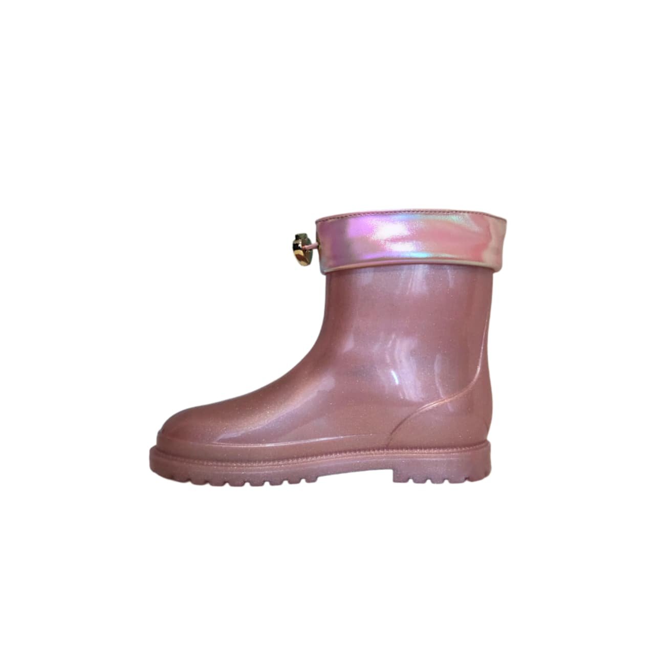 Molekinha Bota De Chuva Galocha Infantil Ref. 2187.302 Rosa Perolizado 3