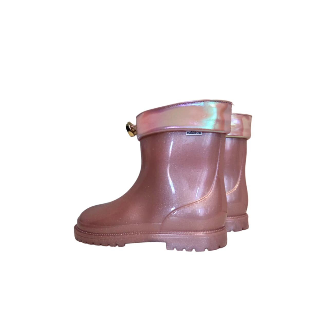 Molekinha Bota De Chuva Galocha Infantil Ref. 2187.302 Rosa Perolizado 8