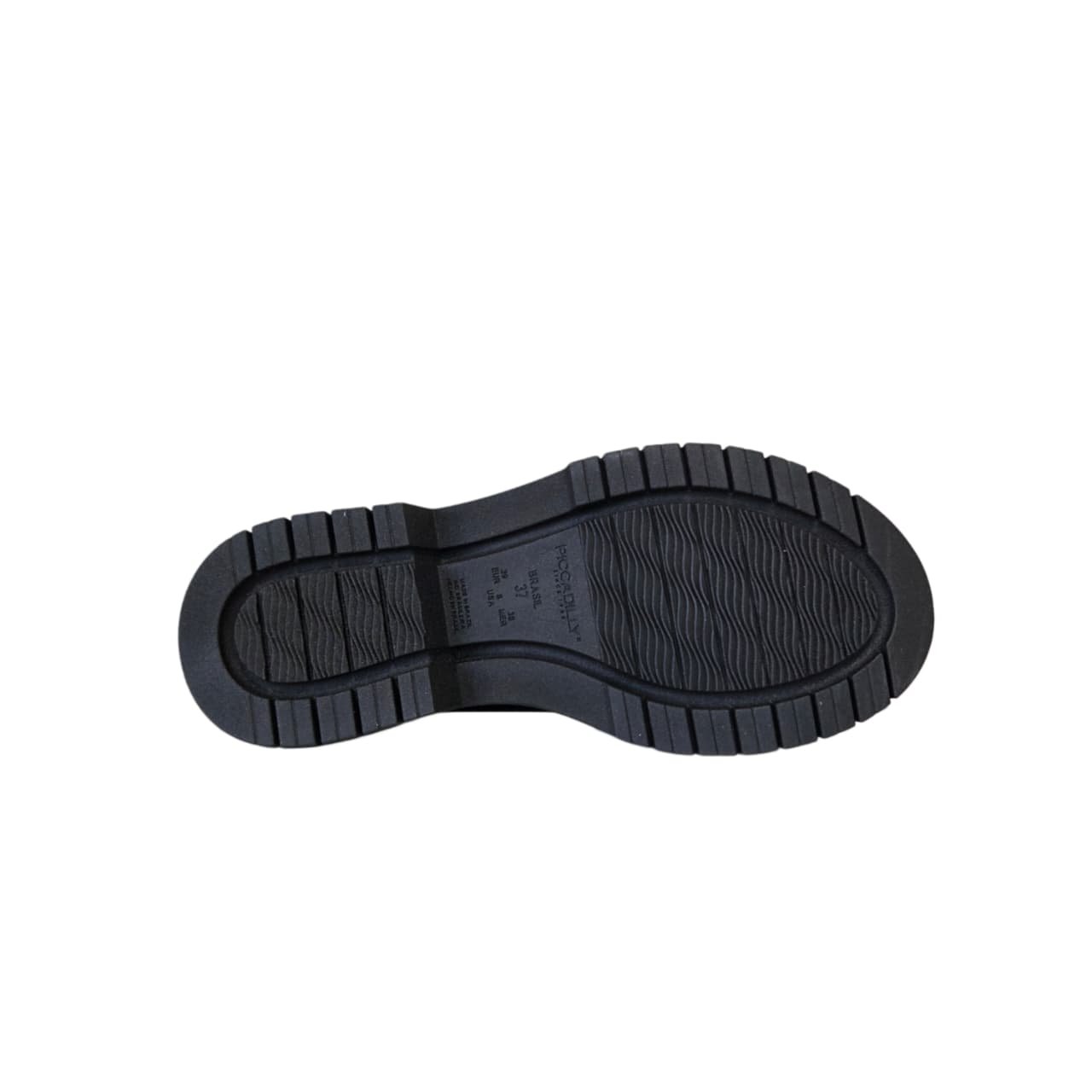 Piccadilly Mocassim Loafer Feminino Ref. 318022 Preto 4