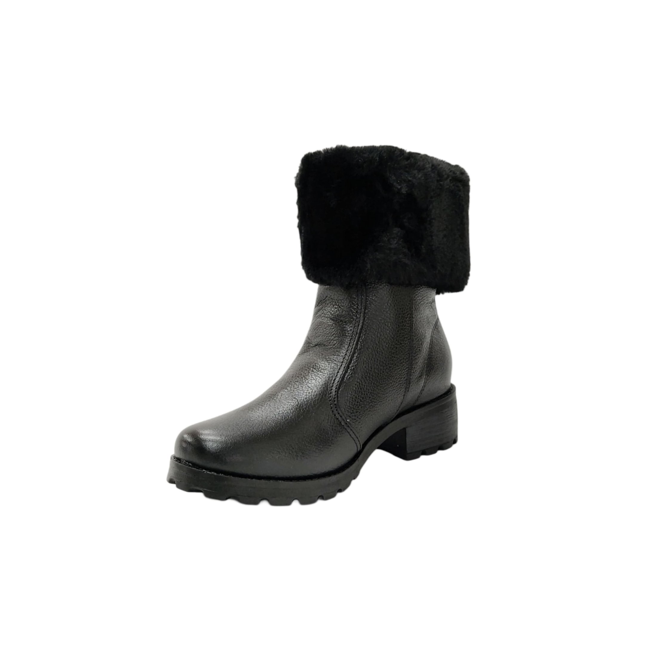 Pegada Coturno Forrado La Salto 4 Cm Ref. 281495 Preto 2