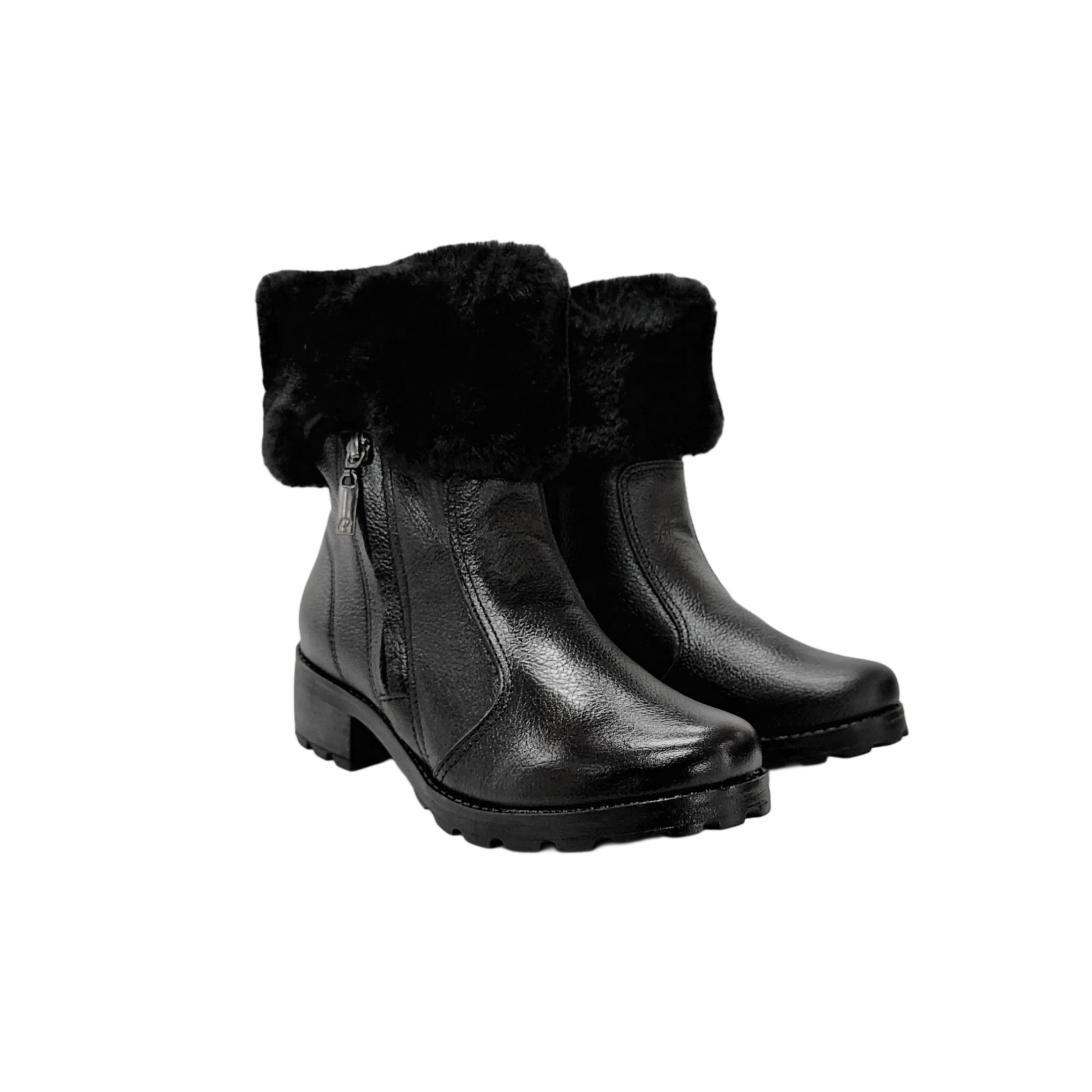 Pegada Coturno Forrado La Salto 4 Cm Ref. 281495 Preto 5