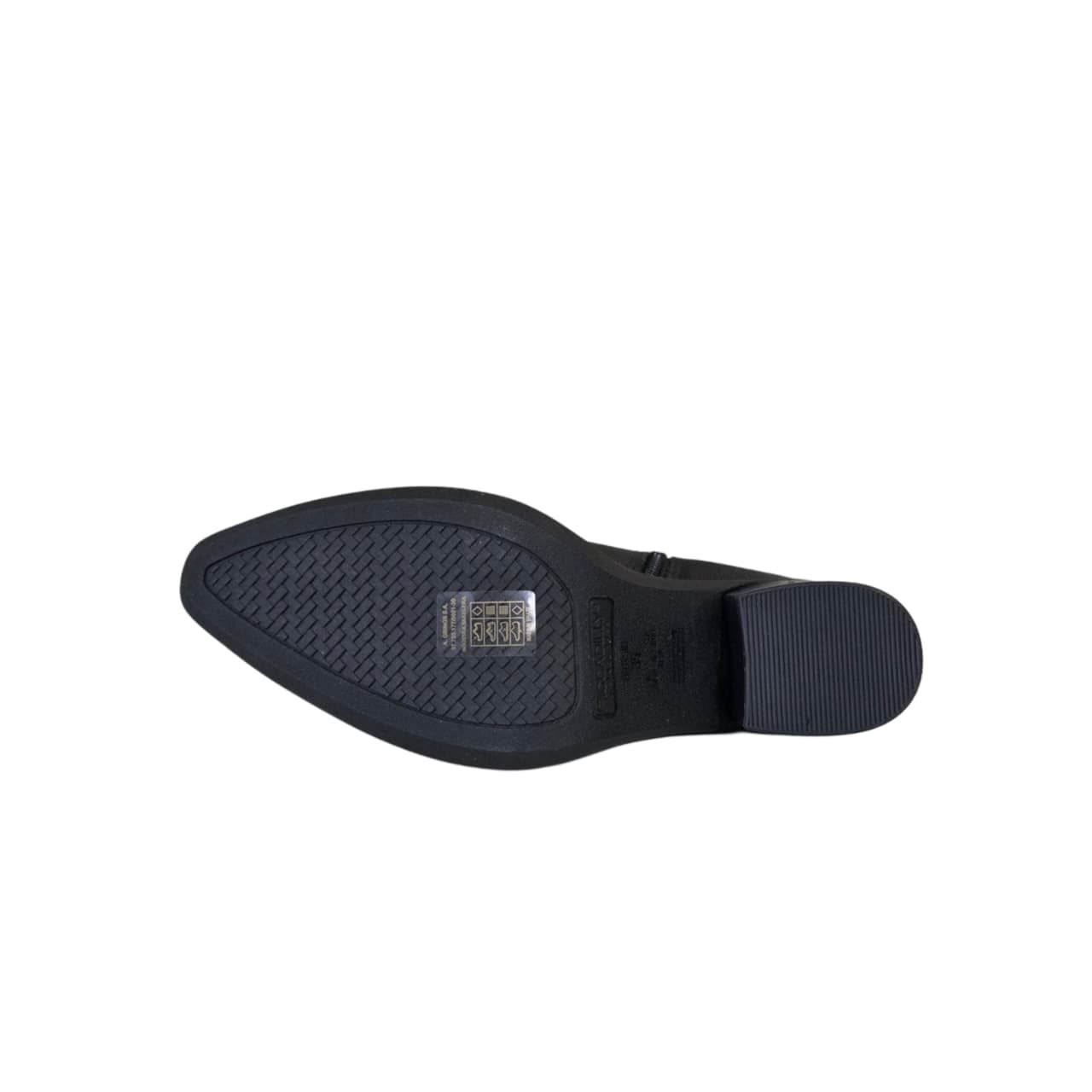 Piccadilly Bota Cano Curto Feminina Salto 6 cm  Ref. 368001 Preto 4