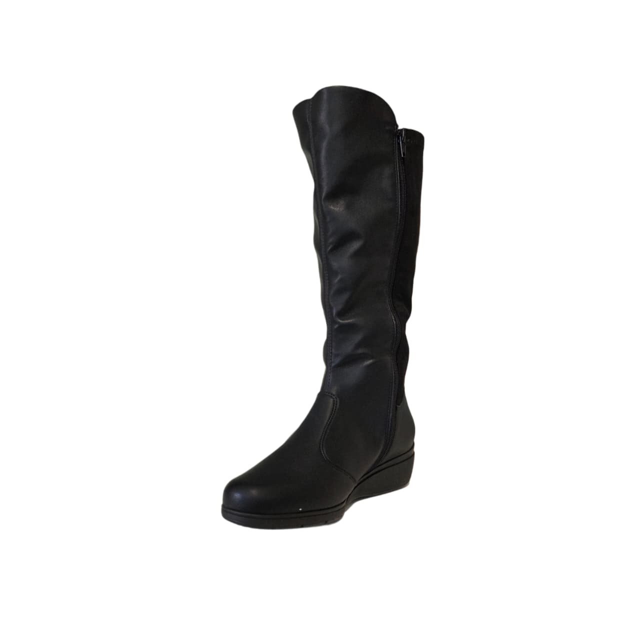 Piccadilly Maxi Bota Anabela Cano Longo Salto 4 cm Ref. 117134 Preto 2