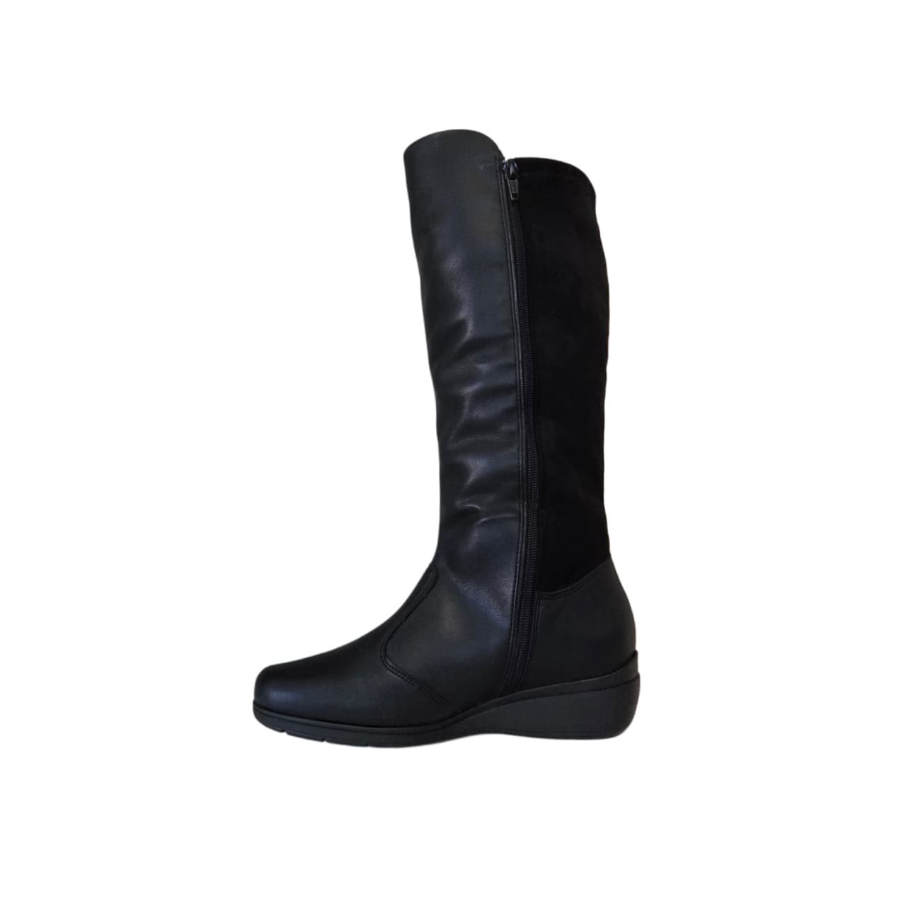 Piccadilly Maxi Bota Anabela Cano Longo Salto 4 cm Ref. 117134 Preto 3