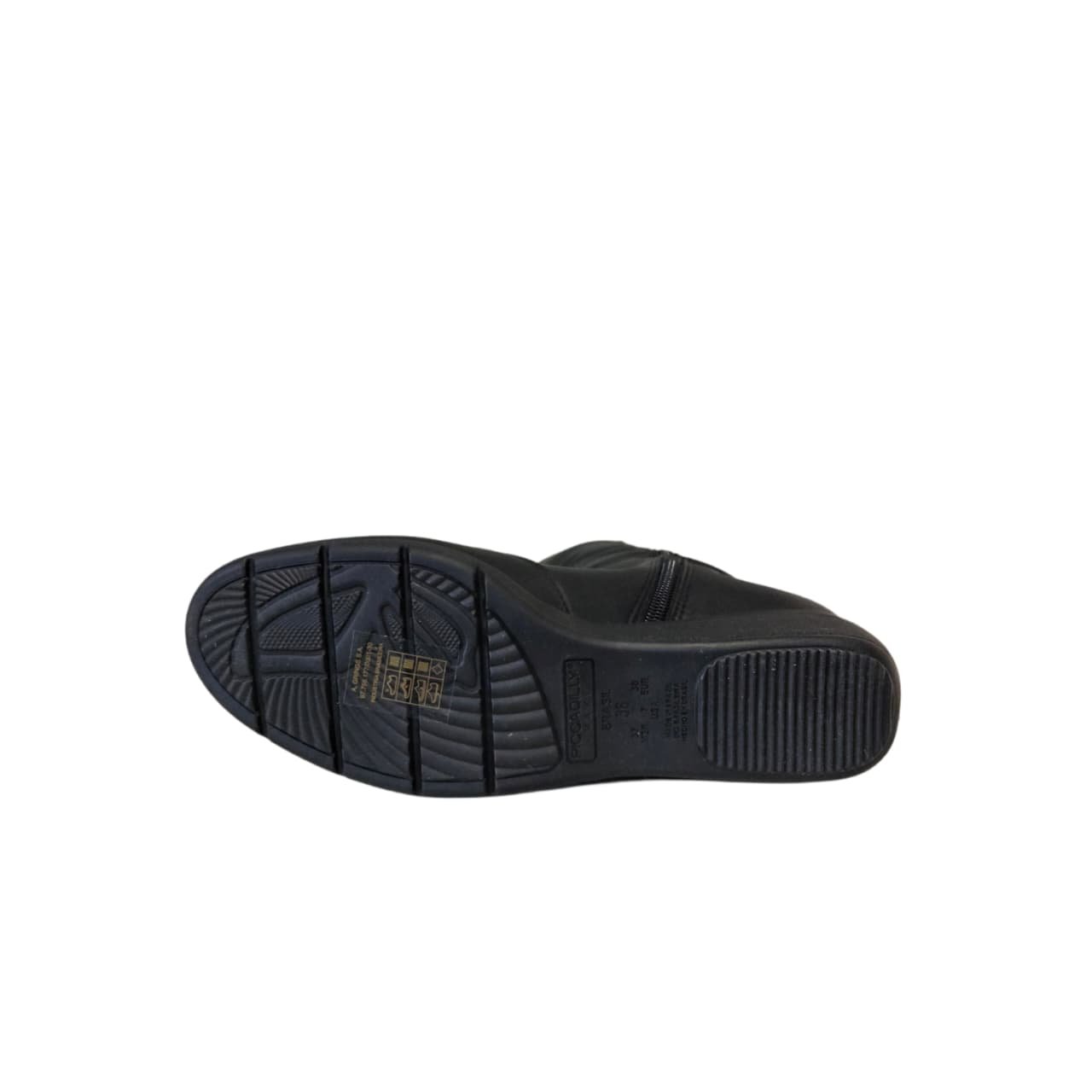Piccadilly Maxi Bota Anabela Cano Longo Salto 4 cm Ref. 117134 Preto 4