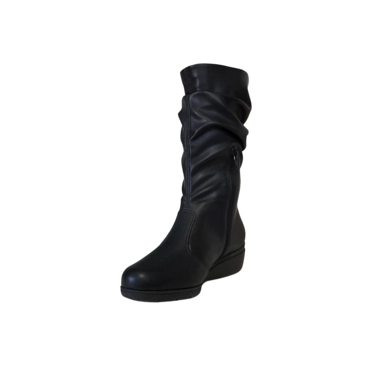 Piccadilly Maxi Bota Anabela Cano Longo Salto 4 cm Ref. 117138 Preto 2