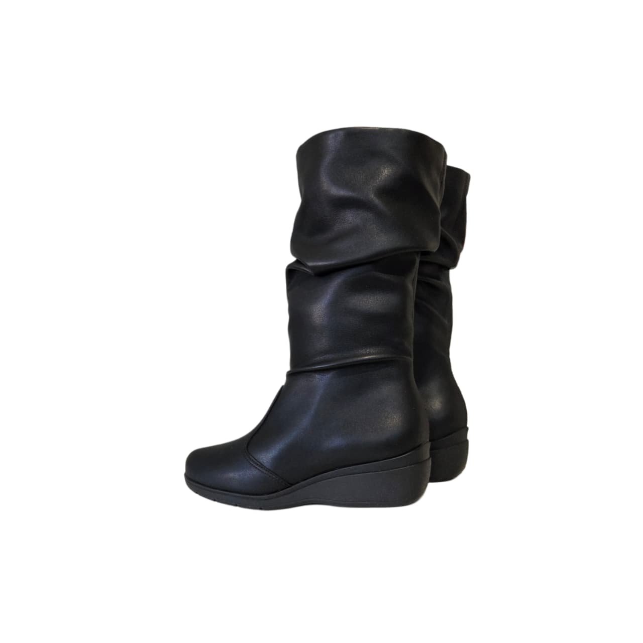 Piccadilly Maxi Bota Anabela Cano Longo Salto 4 cm Ref. 117138 Preto 8