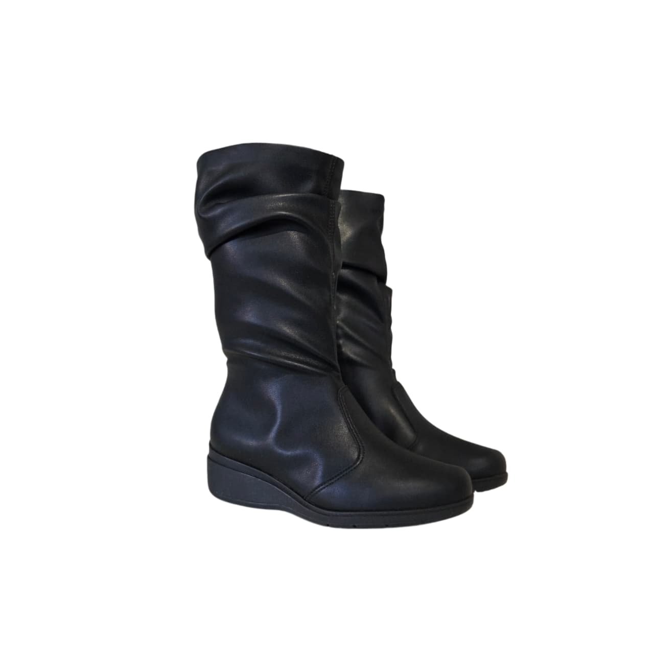 Piccadilly Maxi Bota Anabela Cano Longo Salto 4 cm Ref. 117138 Preto 5