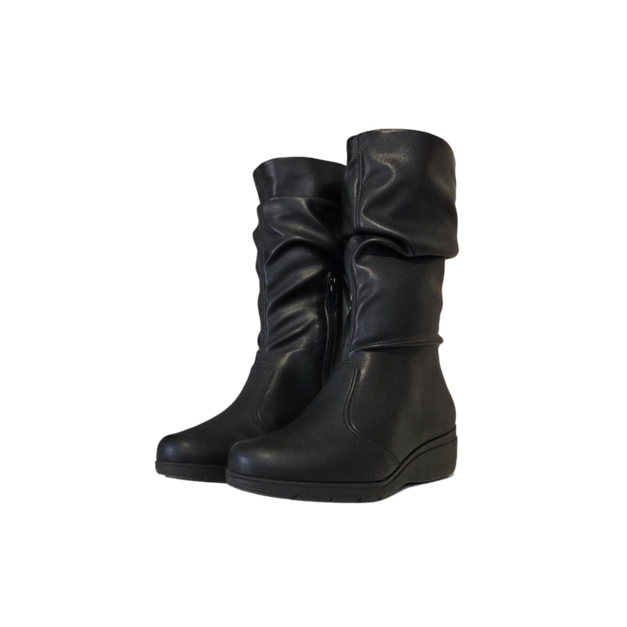Piccadilly Maxi Bota Anabela Cano Longo Salto 4 cm Ref. 117138 Preto 7