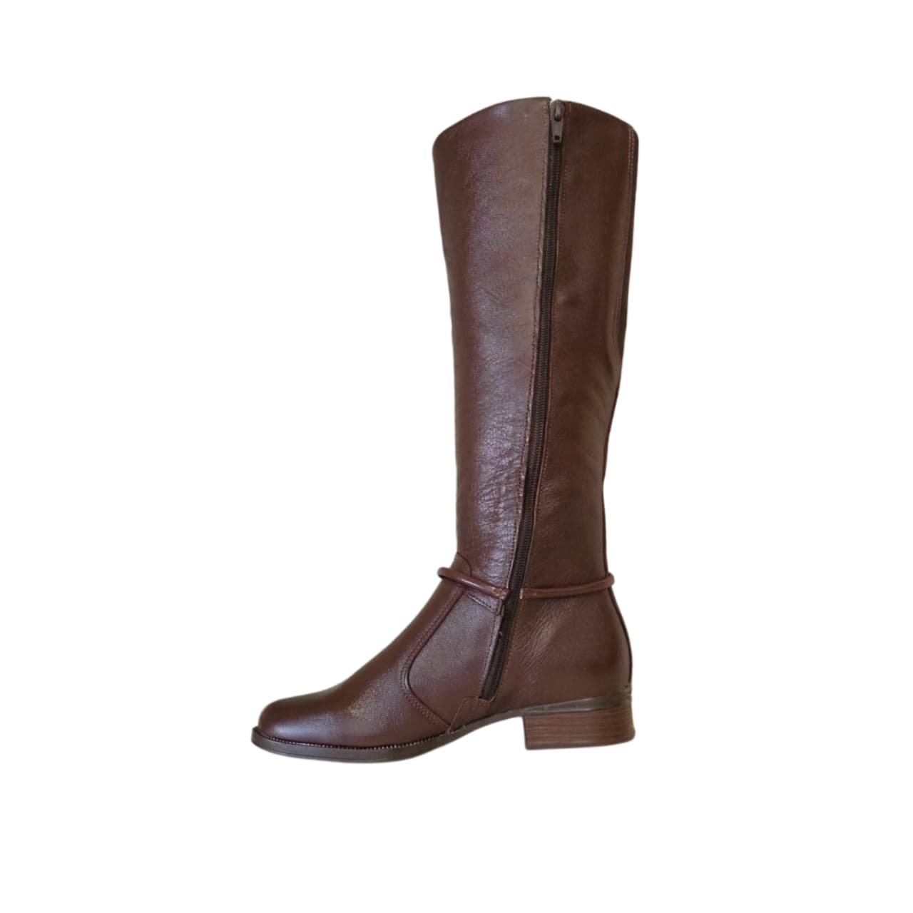 Pegada Bota Montaria Cano Longo Feminina Ref. 282064 Pinhão 3