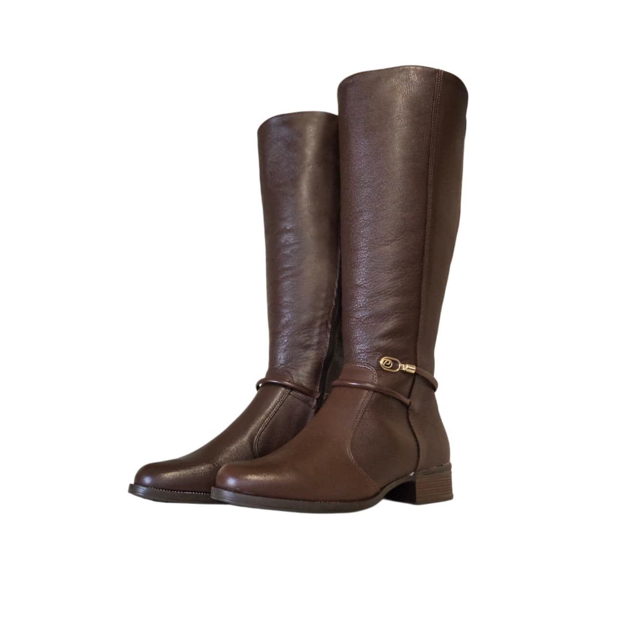 Pegada Bota Montaria Cano Longo Feminina Ref. 282064 Pinhão 6