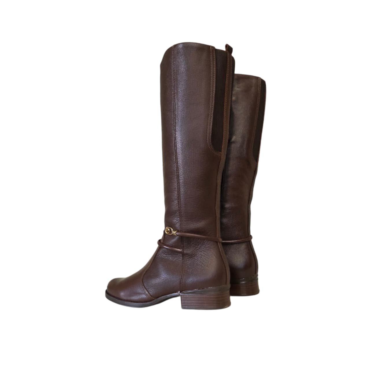 Pegada Bota Montaria Cano Longo Feminina Ref. 282064 Pinhão 7