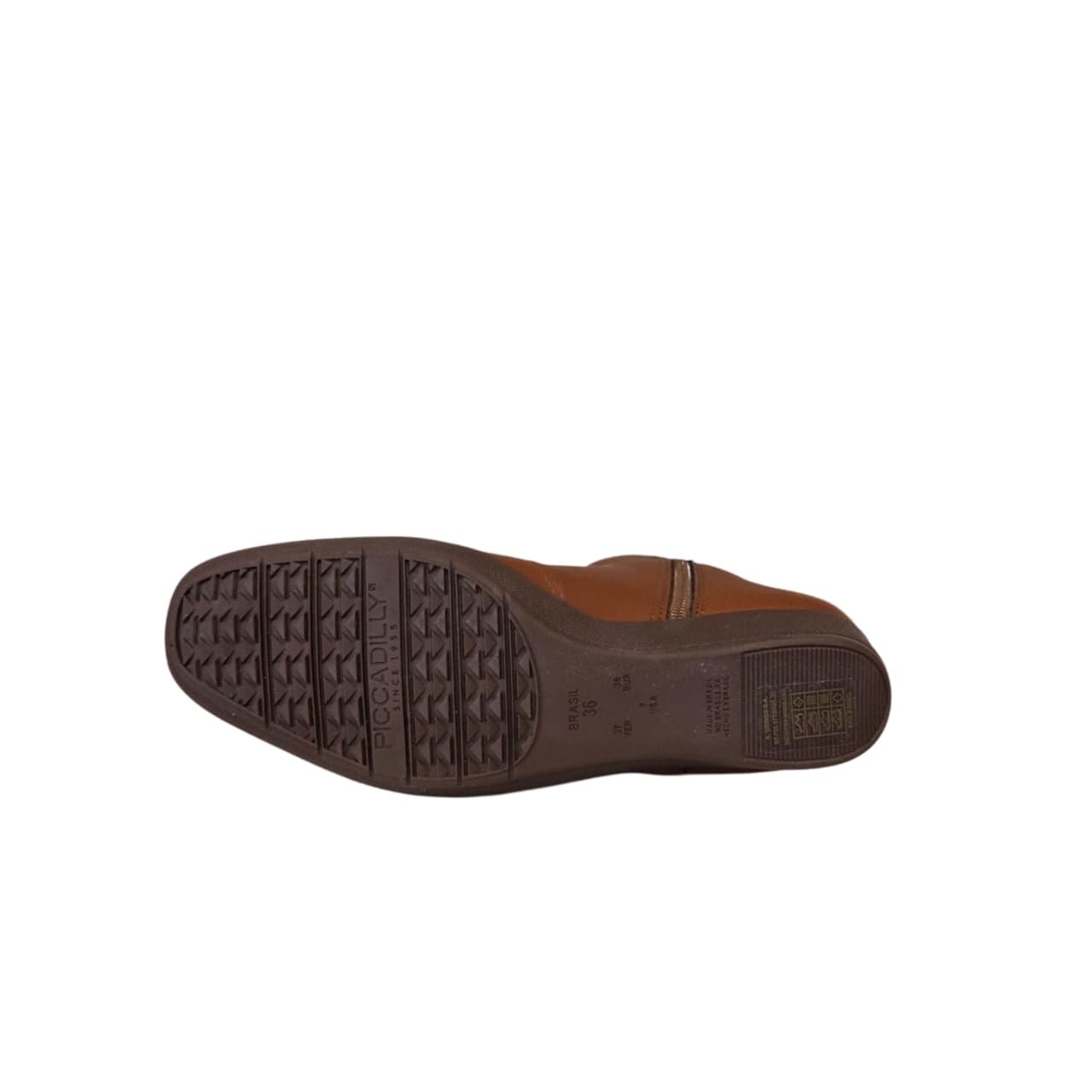 Piccadilly Bota Anabela Cano Longo Salto 4 cm Ref. 143251 Conhaque 4
