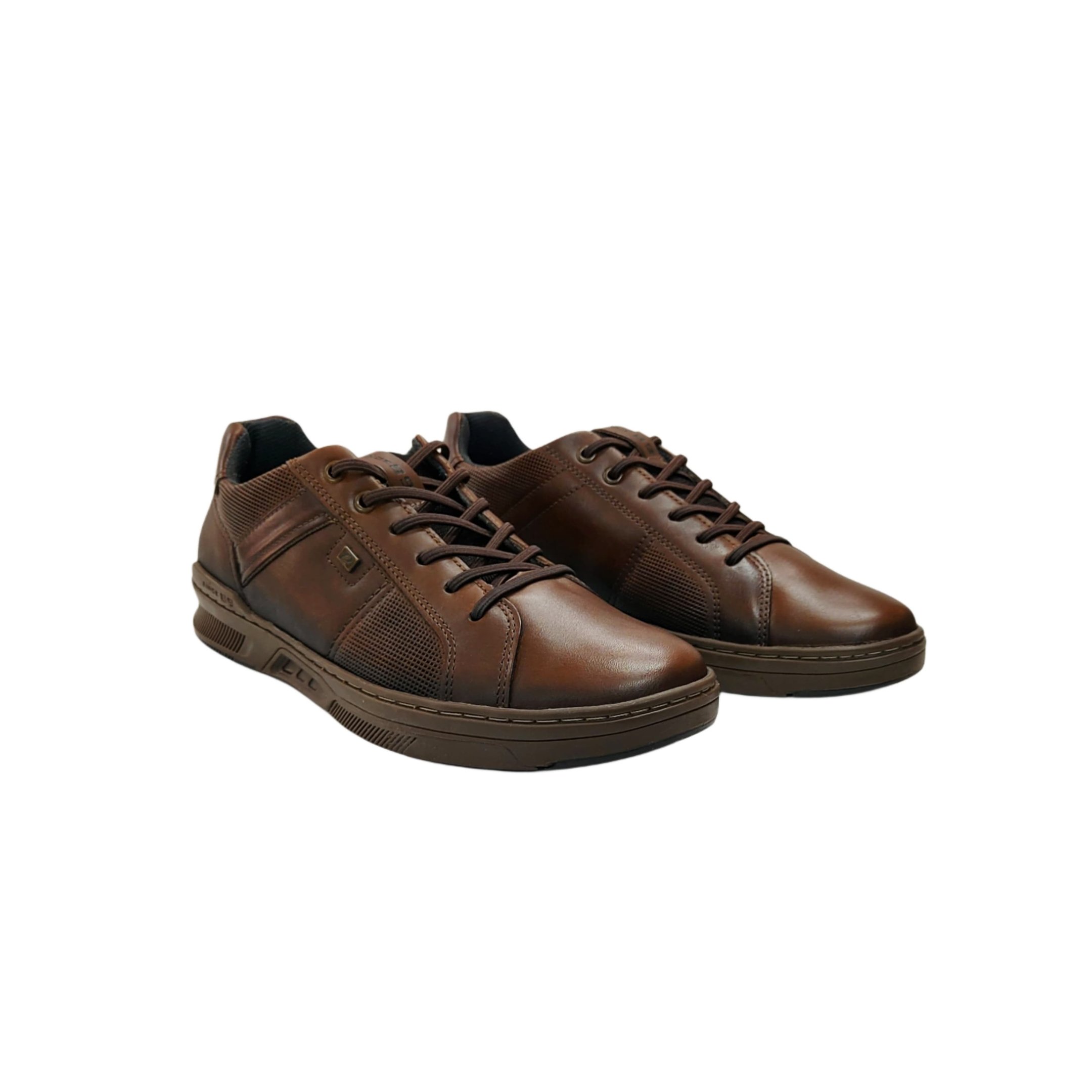 Pegada Sapatenis Masculino Em Couro Ref. 110605 Tabaco 5