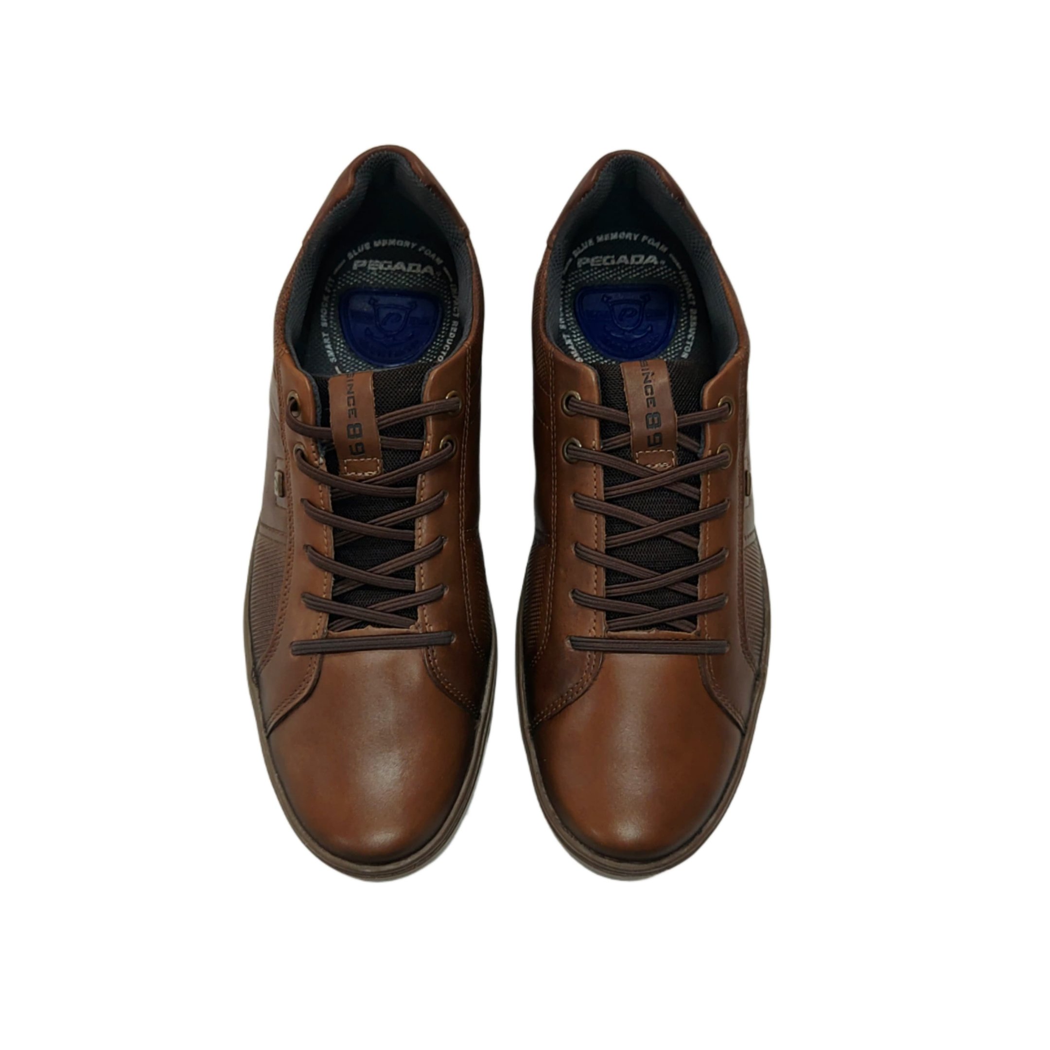 Pegada Sapatenis Masculino Em Couro Ref. 110605 Tabaco 6