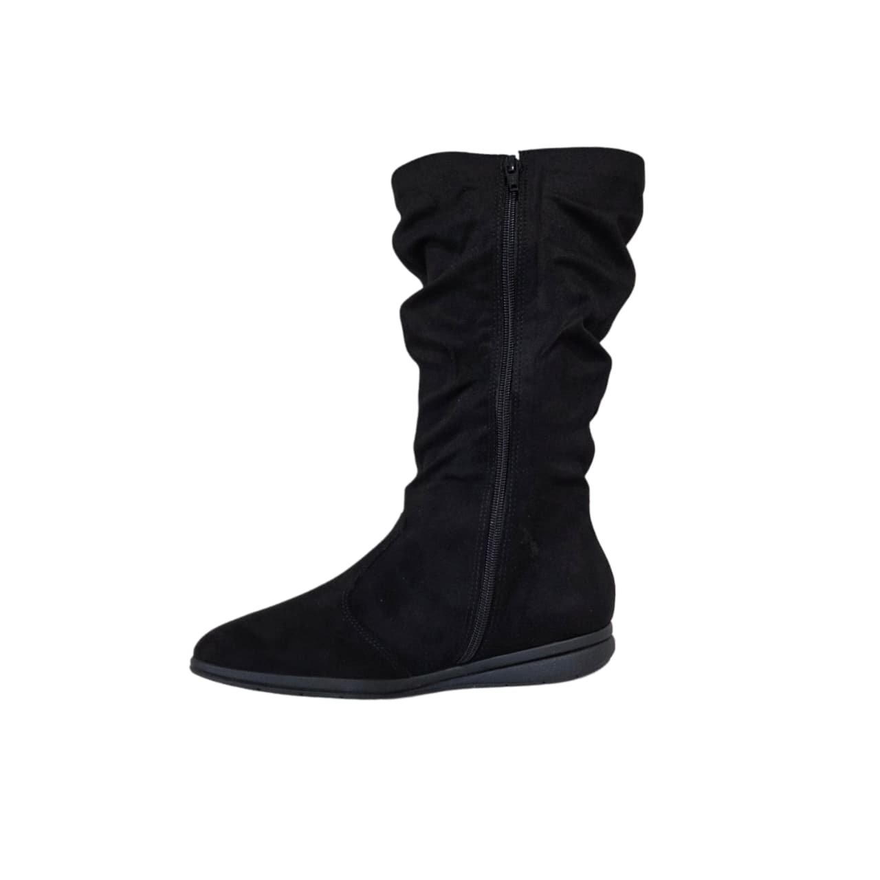 Piccadilly Bota Rasteira Cano Medio Feminina Ref. 261025 Preto 2