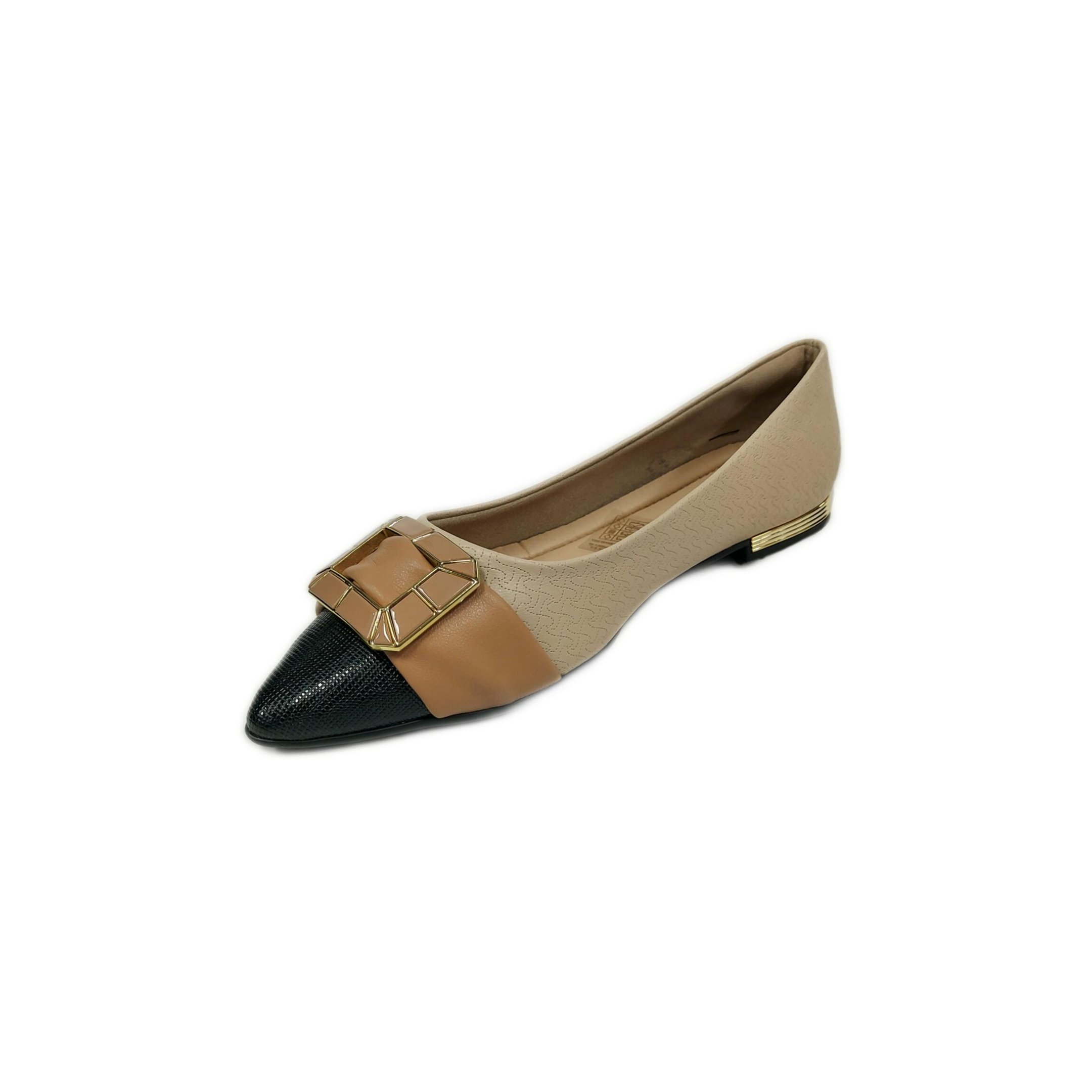 Piccadilly Sapatilha Feminina Bico Fino Ref. 274092 Amendoa 3