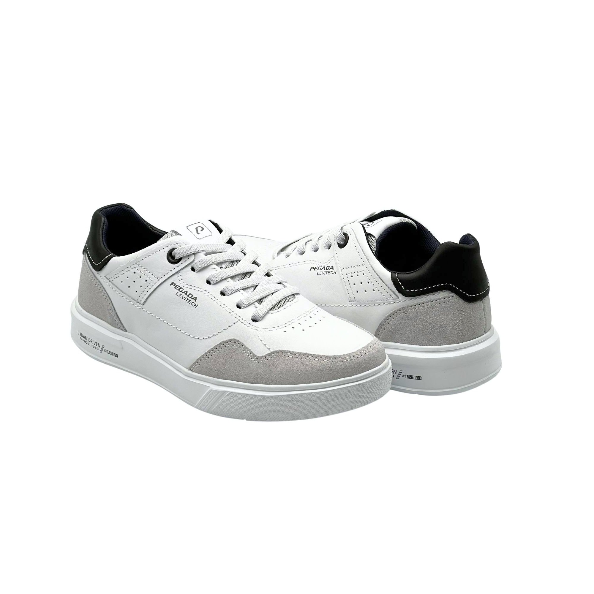 Pegada Sapatenis Masculino em Couro Ref. 111903 Branco 2
