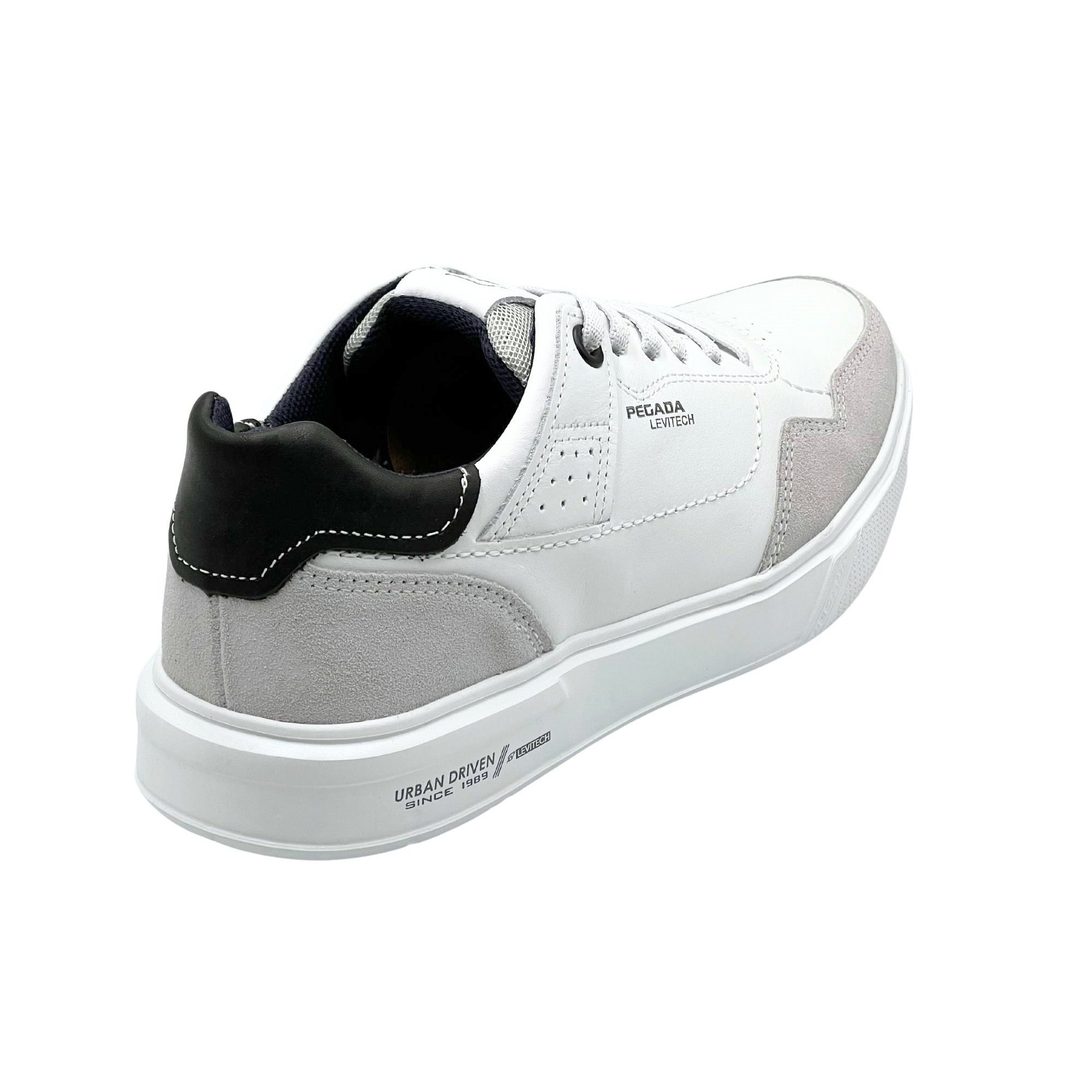 Pegada Sapatenis Masculino em Couro Ref. 111903 Branco 3