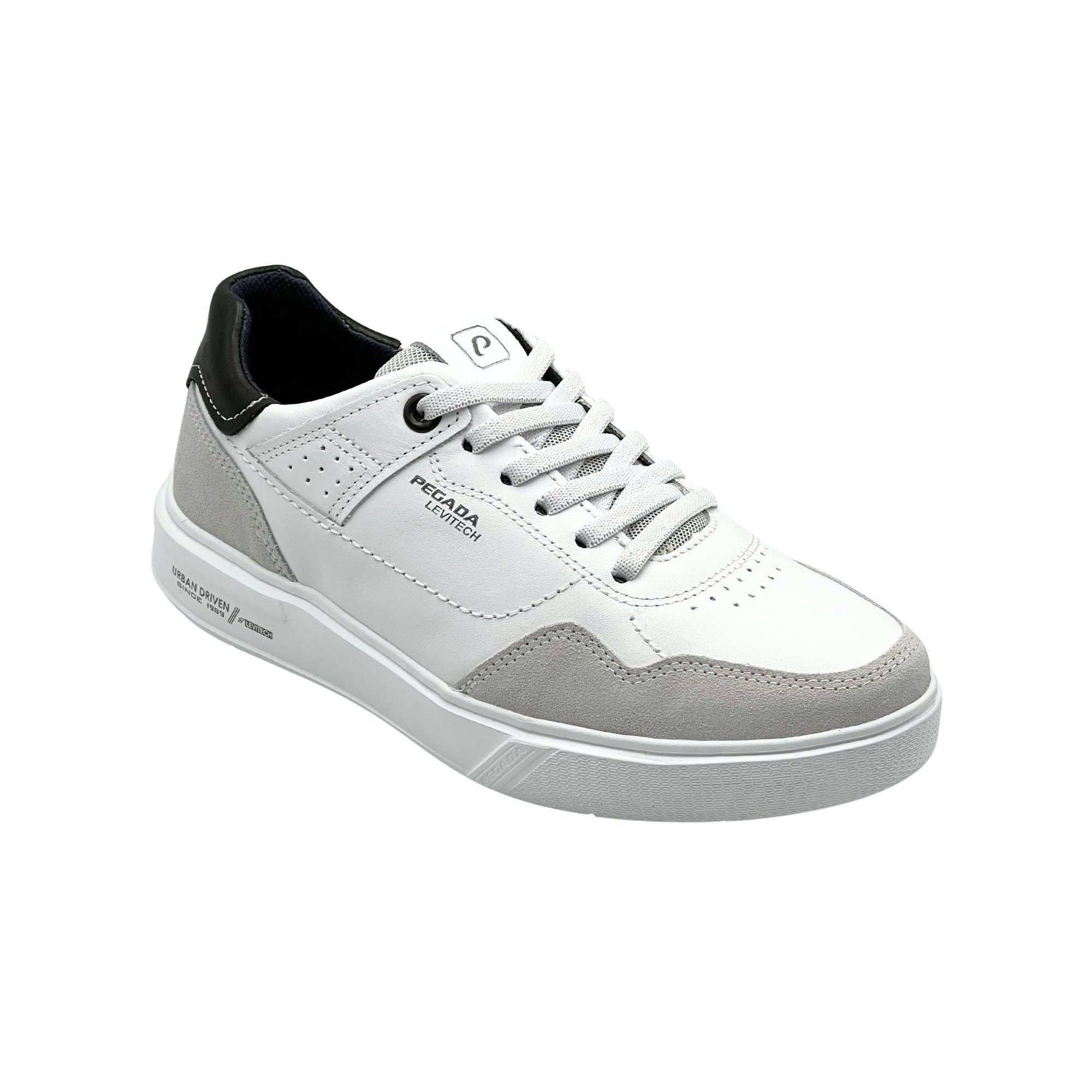 Pegada Sapatenis Masculino em Couro Ref. 111903 Branco 5