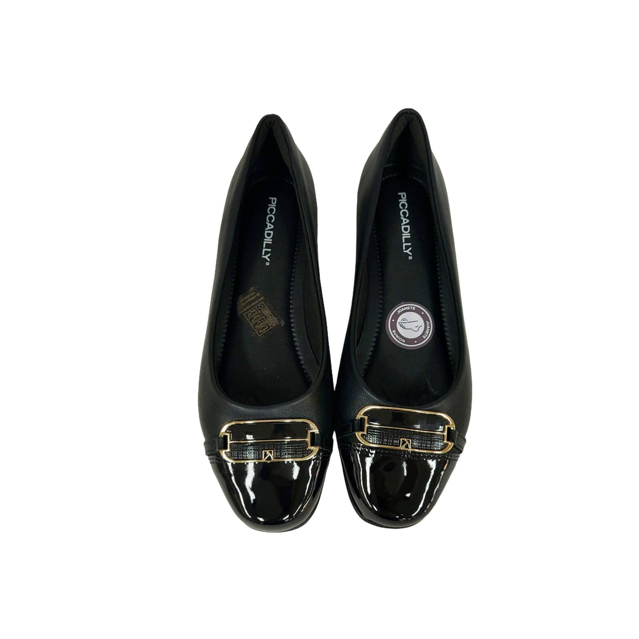 Piccadilly Sapatilha Feminina Salto 2 cm Ref. 250229 Preto 13