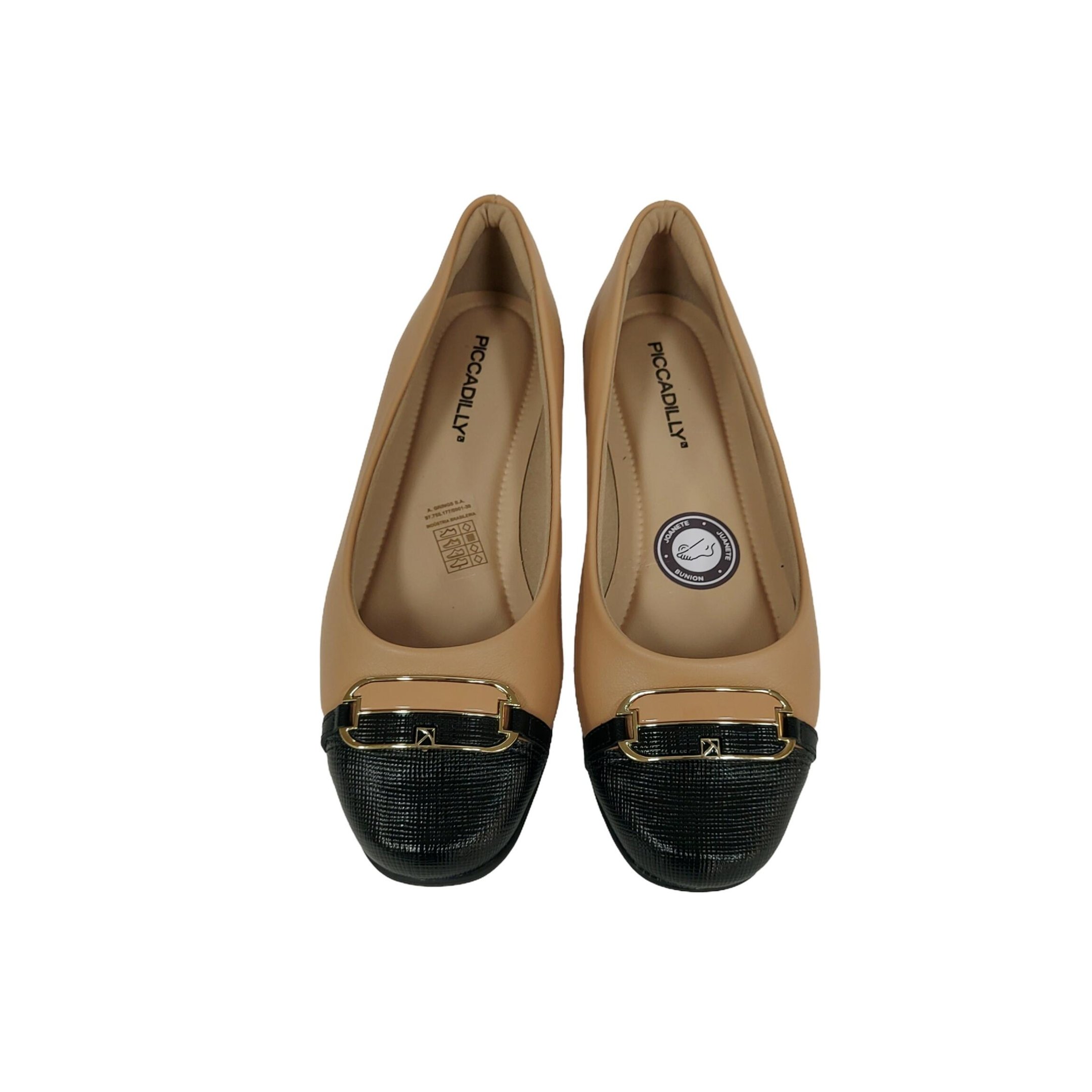 Piccadilly Sapatilha Feminina Salto 2 cm Ref. 250229 Preto 6
