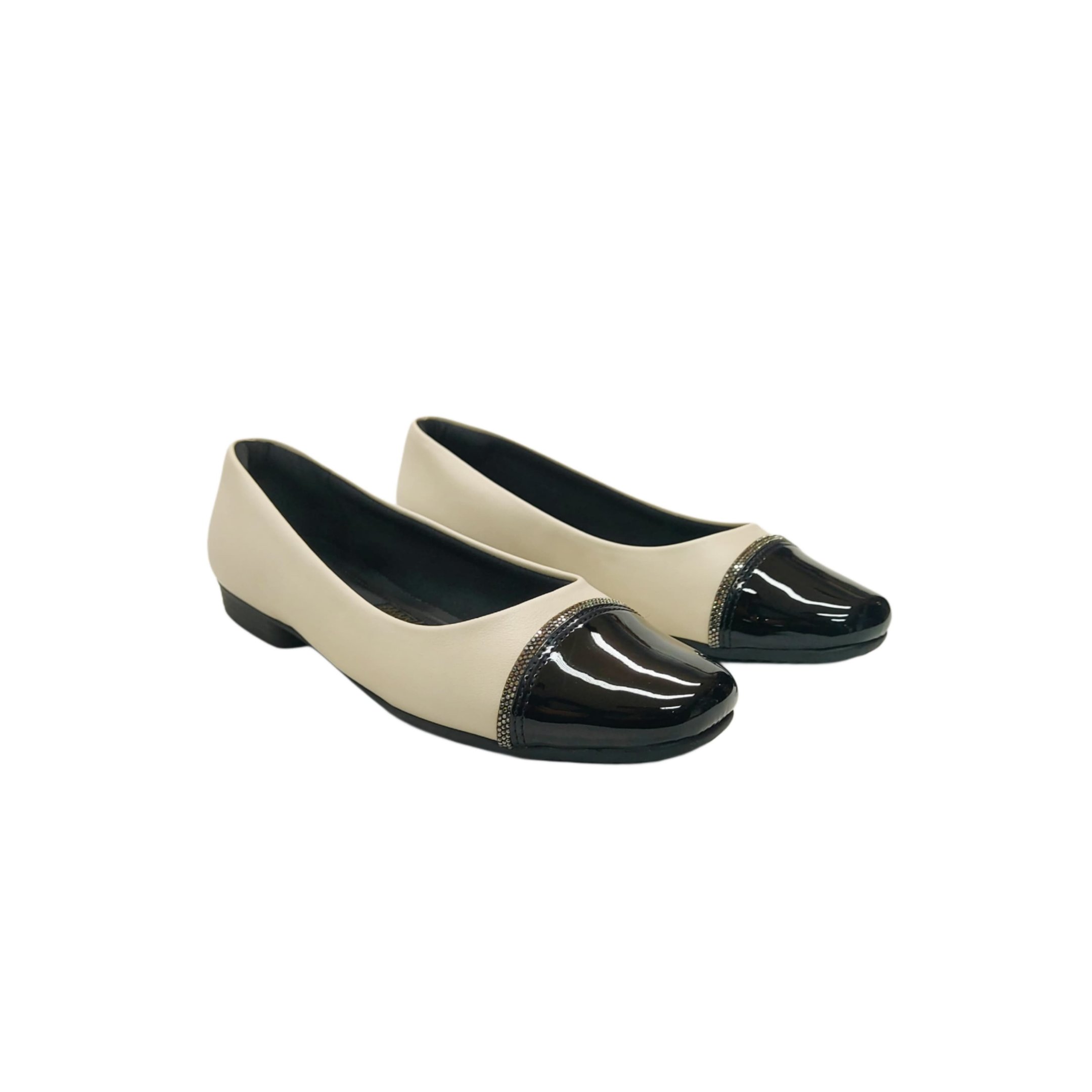 Piccadilly Sapatilha Feminina Salto 2 Cm Ref. 250244 Off White 2