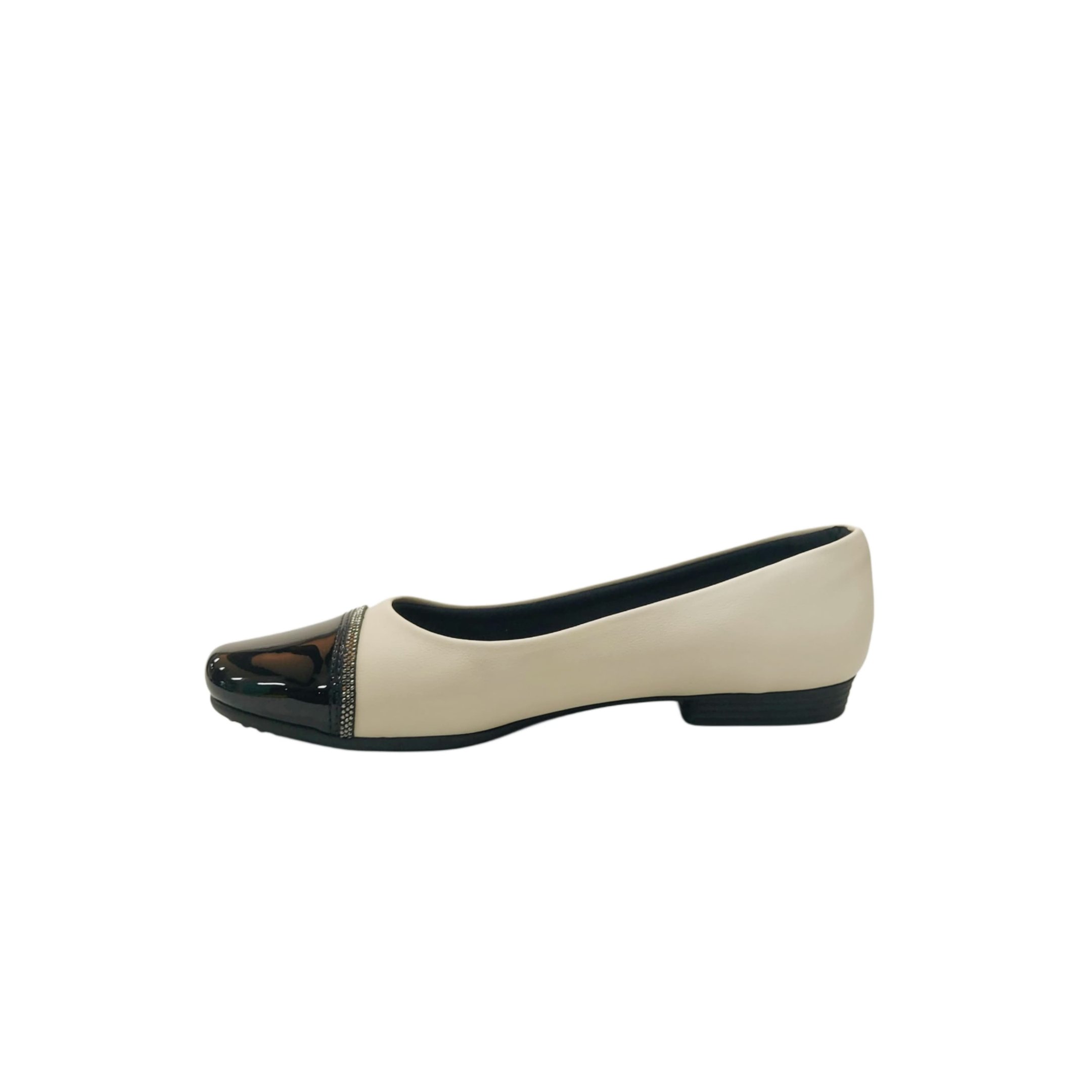 Piccadilly Sapatilha Feminina Salto 2 Cm Ref. 250244 Off White 4