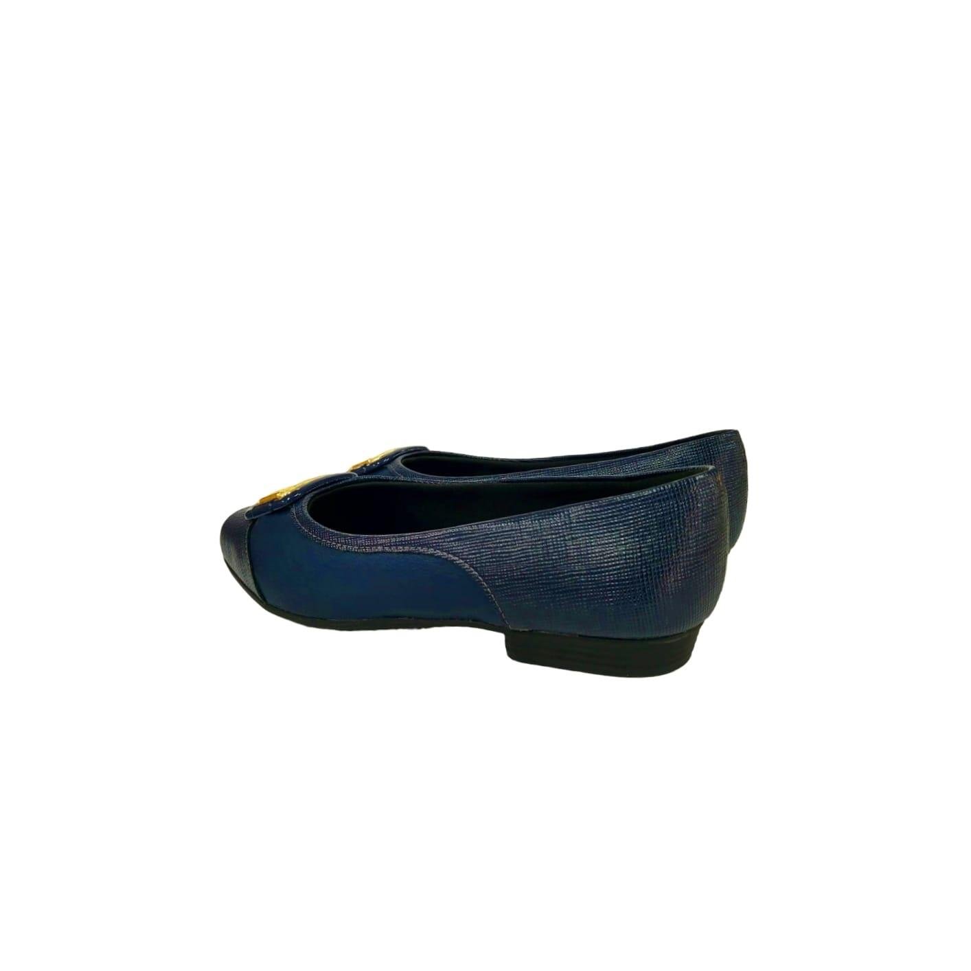 Piccadilly Sapatilha Feminina Salto 2 cm Ref. 250228 Marinho 7