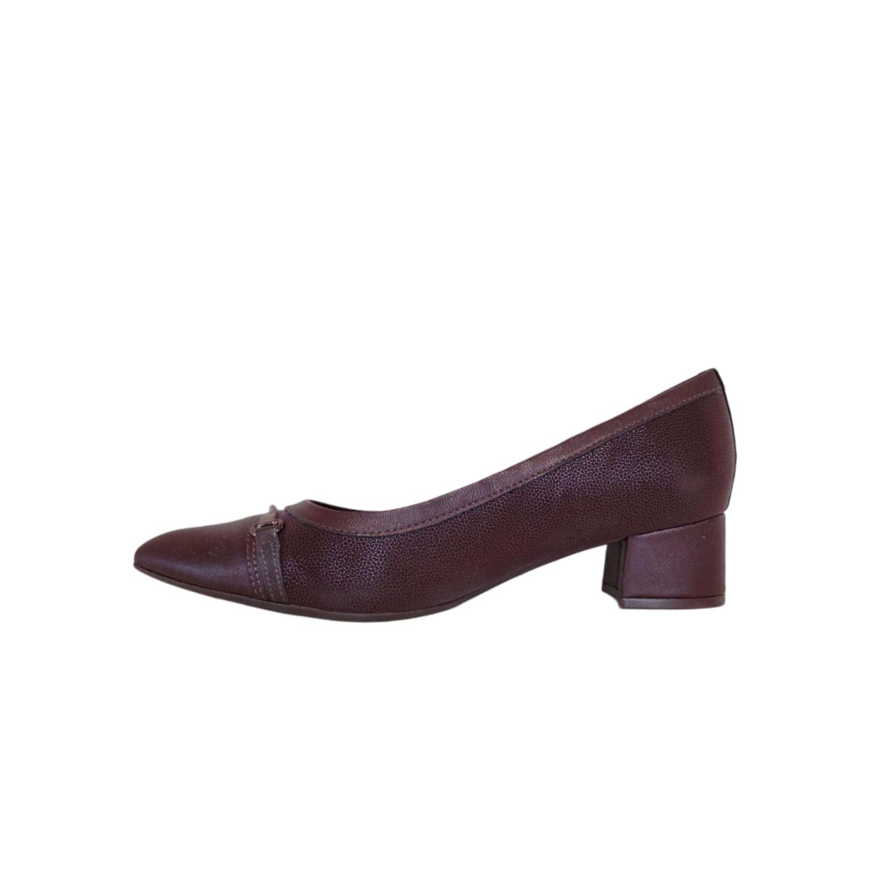 Piccadilly Sapato Feminino Salto Bloco 4 Cm Ref. 739099 Cacau 2