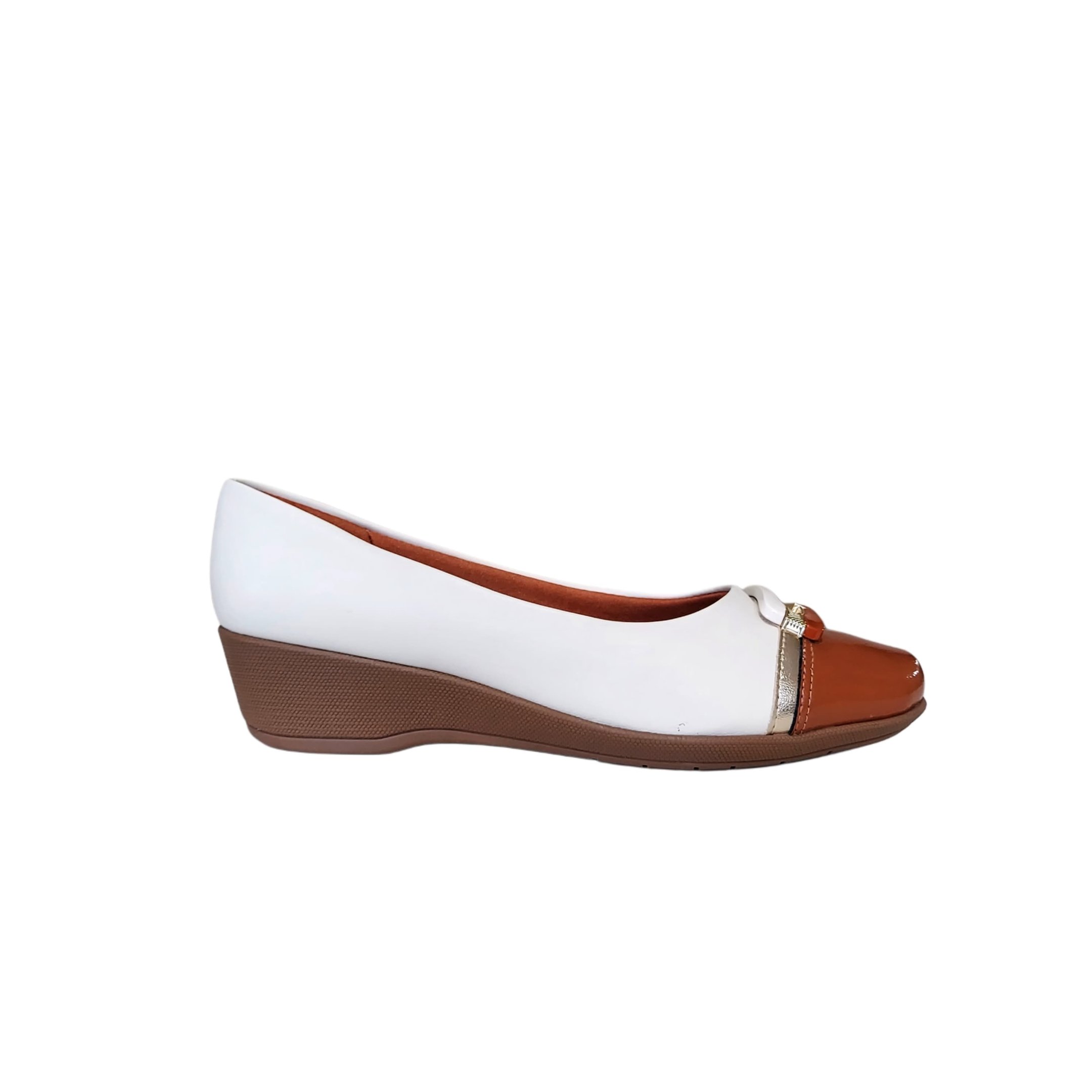 Piccadilly Sapato Anabela Feminino Salto 4 cm Ref. 143245