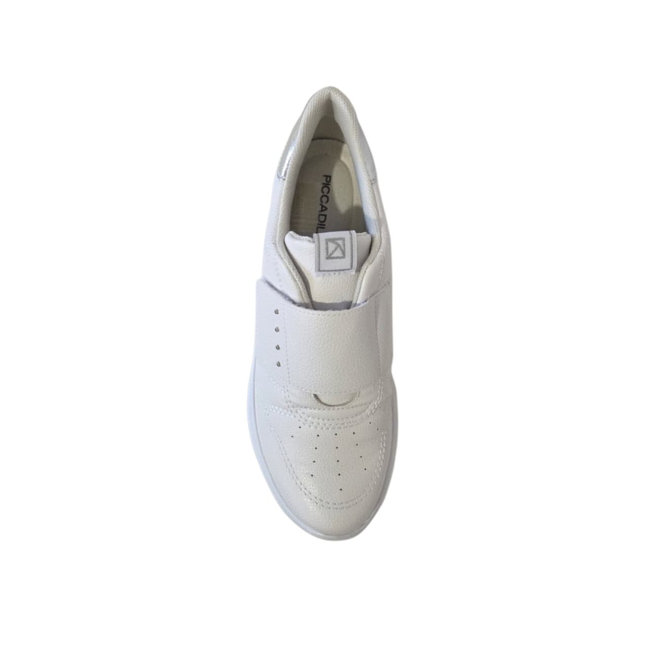 Piccadilly Tenis Casual Feminino com Velcro Ref. 950059 Branco 2