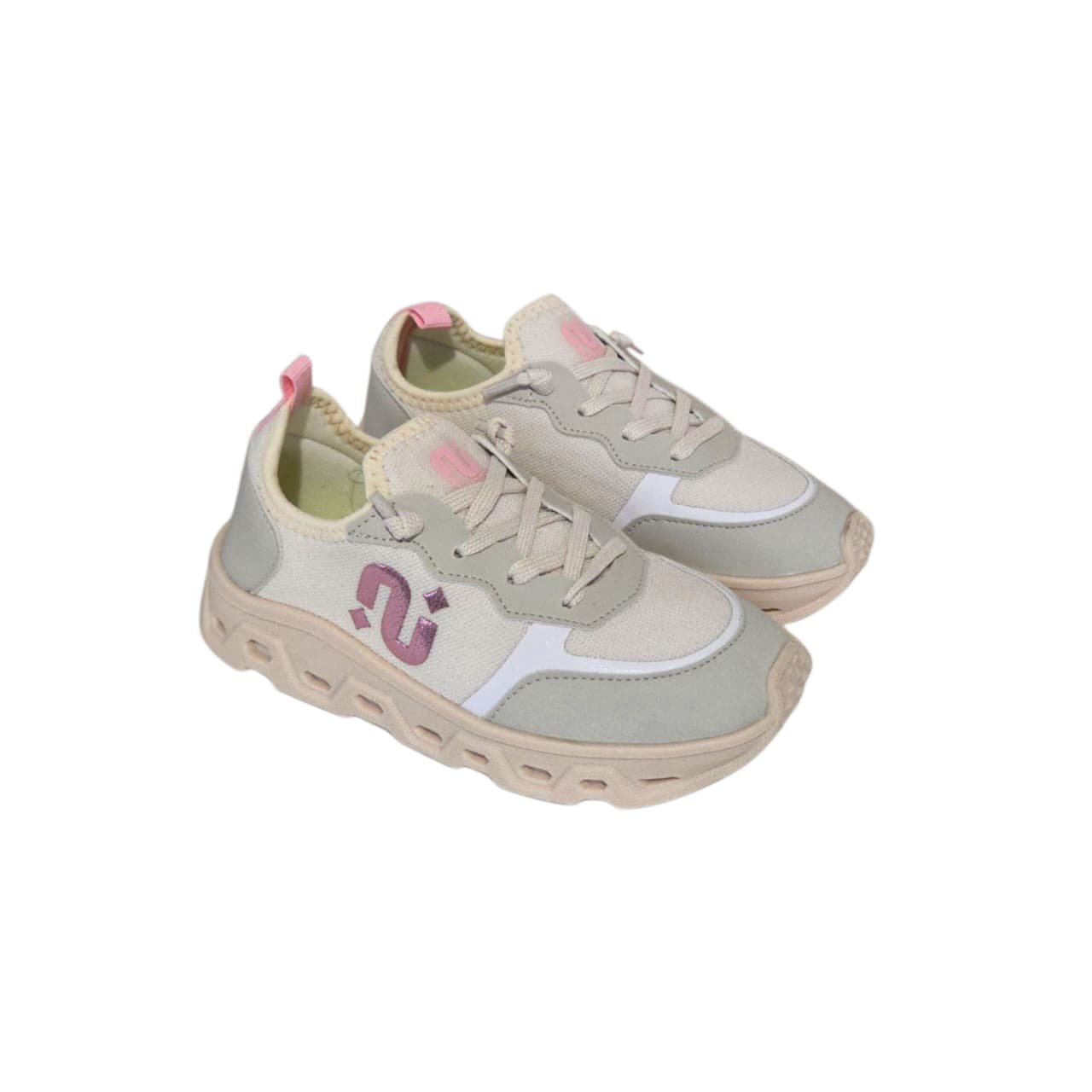 Novope Tenis Casual Infantil Calce Facil Ref. 73001007 Off White 2