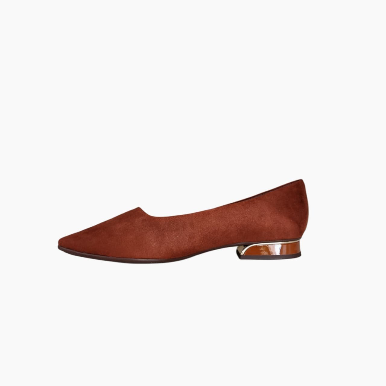 Piccadilly Maxi Sapatilha Bico Fino Salto 2 cm Ref. 279004 Pinhão 3