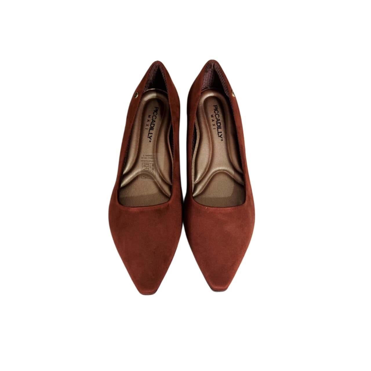 Piccadilly Maxi Sapatilha Bico Fino Salto 2 cm Ref. 279004 Pinhão 8